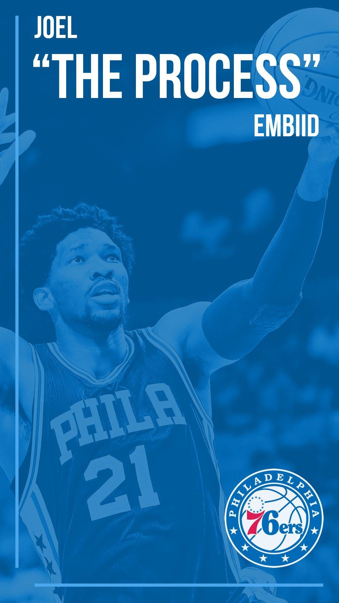 Joel Embiid, Hintergrund, NBA, Spieler, Sixers, 1080x1920 Full HD Handy