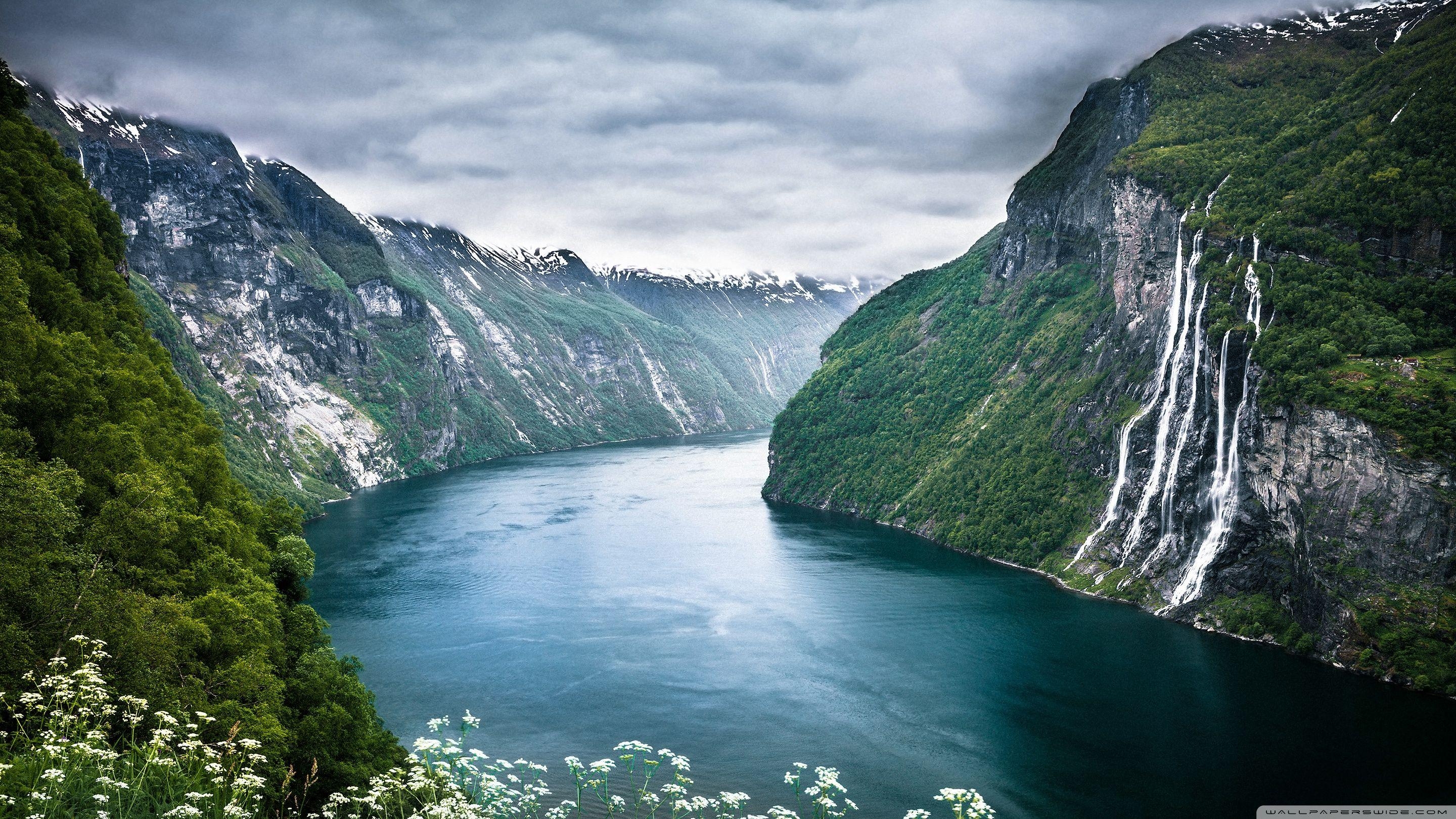 Norwegen Fjord, 4K HD, Landschaft, Natur, TV, 2880x1620 HD Desktop