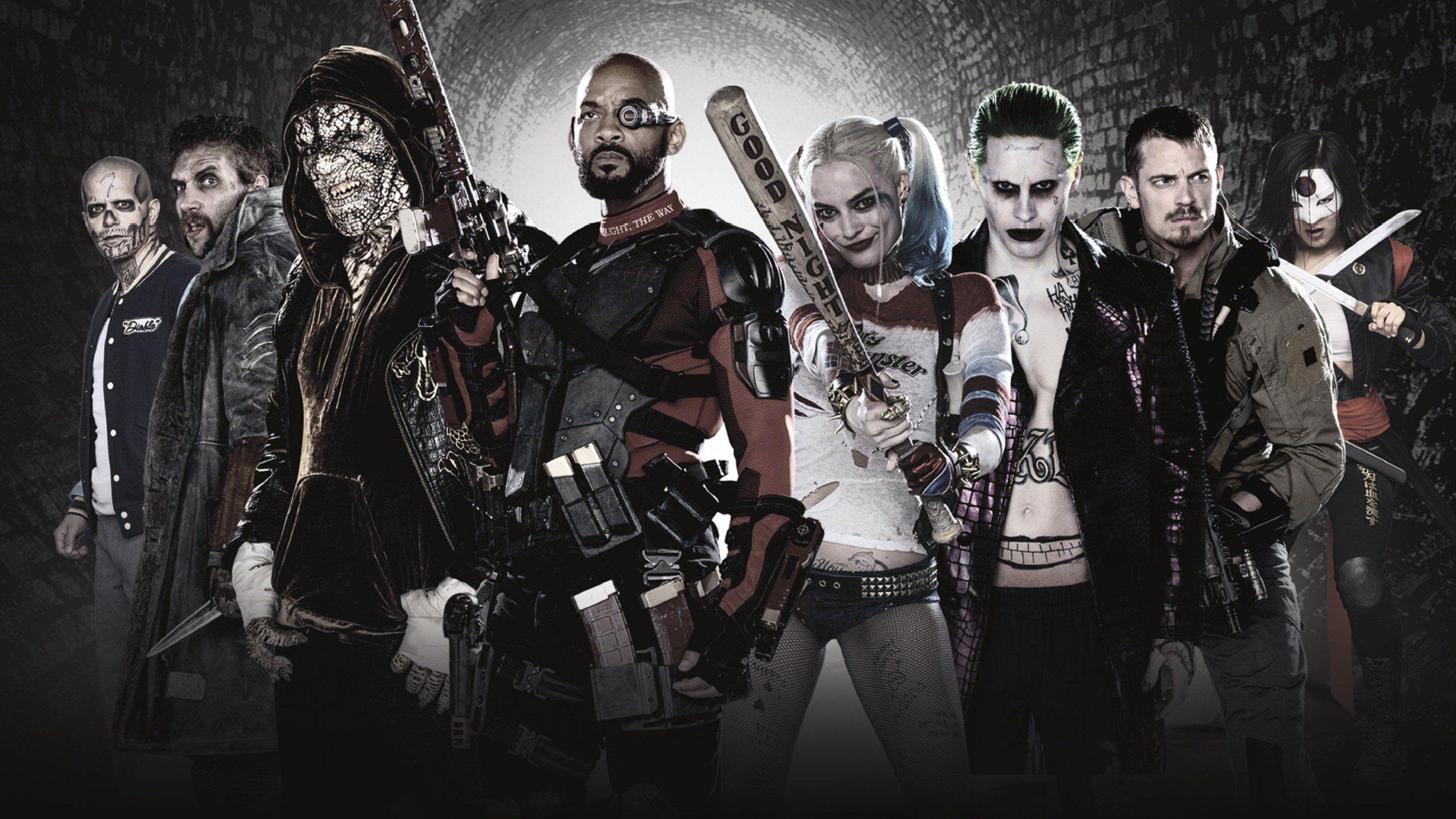 Suicide Squad, Film, Design, Antihelden, Kunst, 3840x2160 4K Desktop