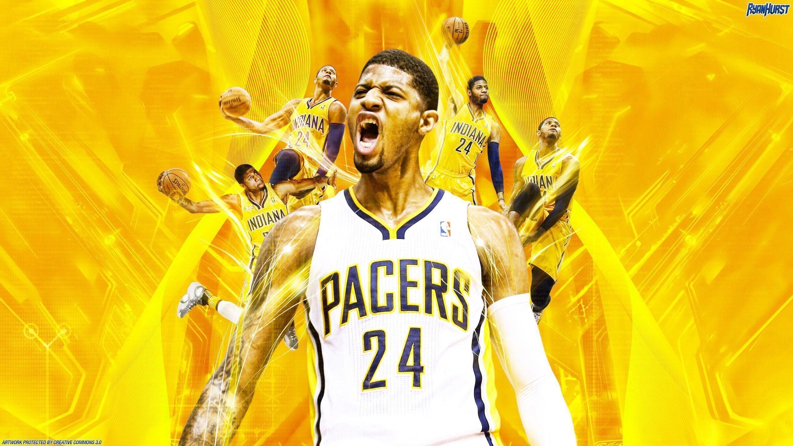 Indiana Pacers, Paul George, NBA, Spieler, Basketball, 2560x1440 HD Desktop