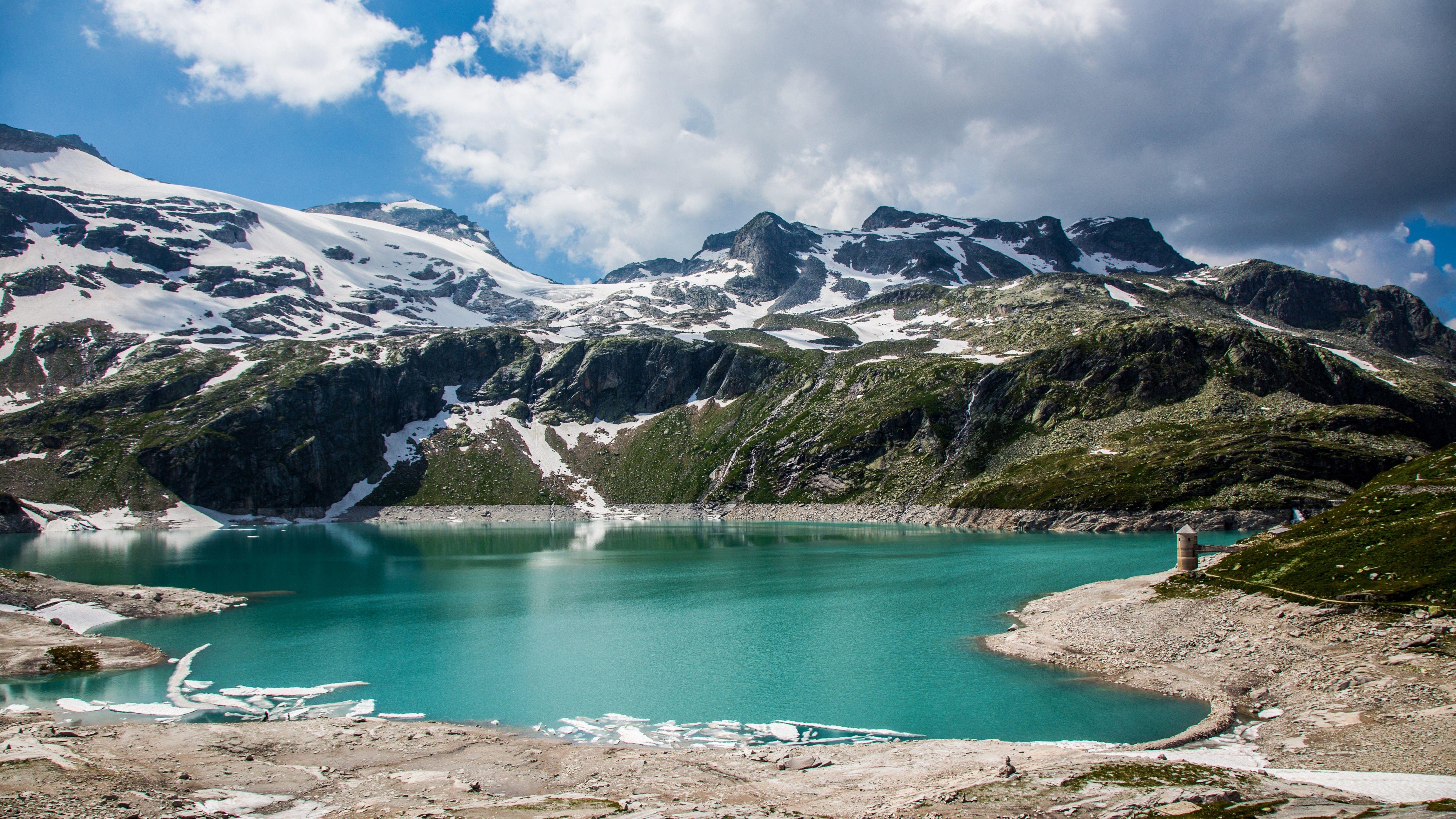 Alpen, Österreich, See, Berge, Landschaft, 5120x2880 4K Desktop