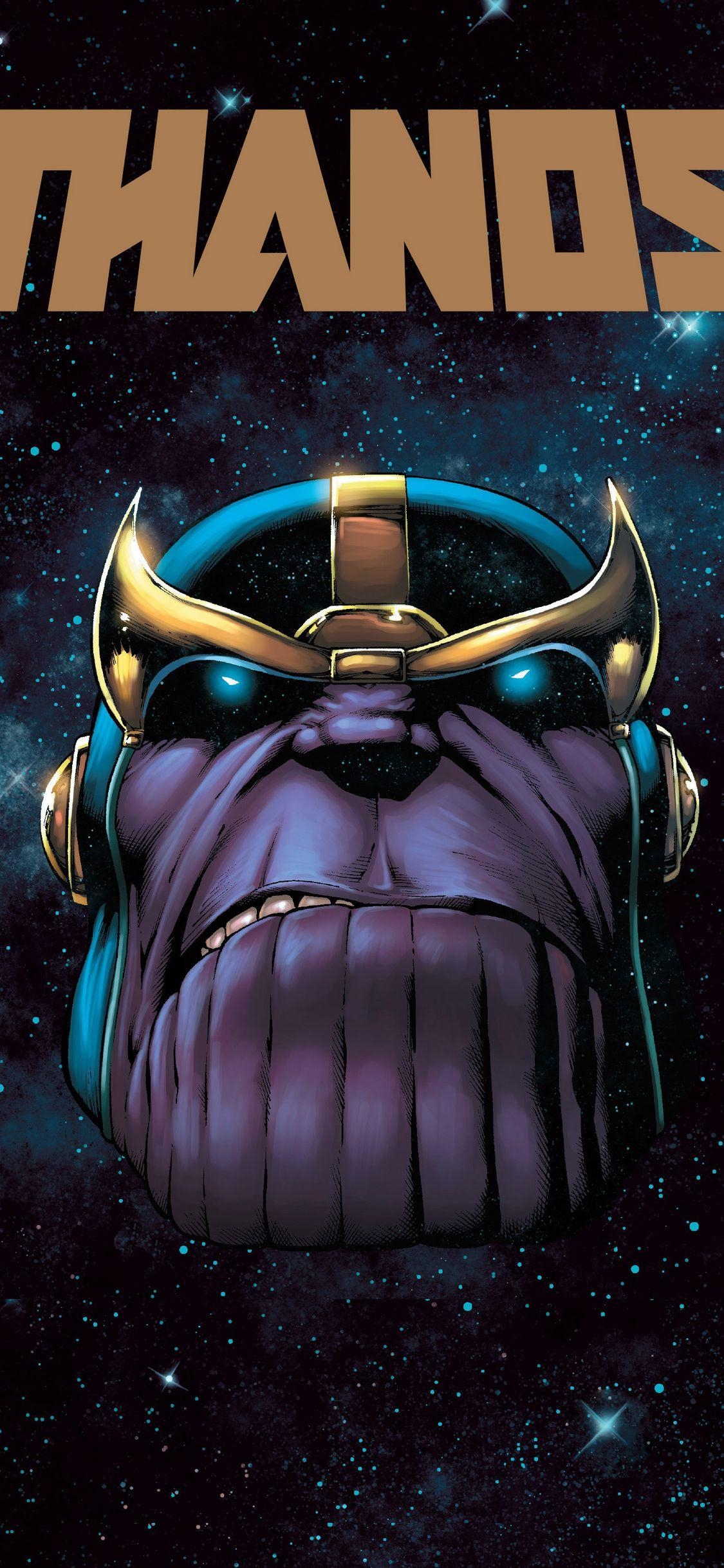 Thanos, 5K Bild, iPhone X, Marvel, Comic Figur, 1130x2440 HD Handy