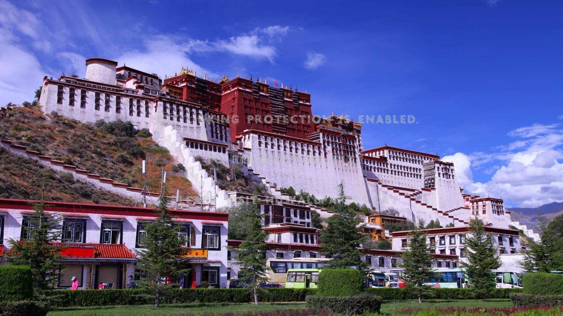 Potala Palast, Lhasa, Wunder, Tibet, Architektur, 1920x1080 Full HD Desktop