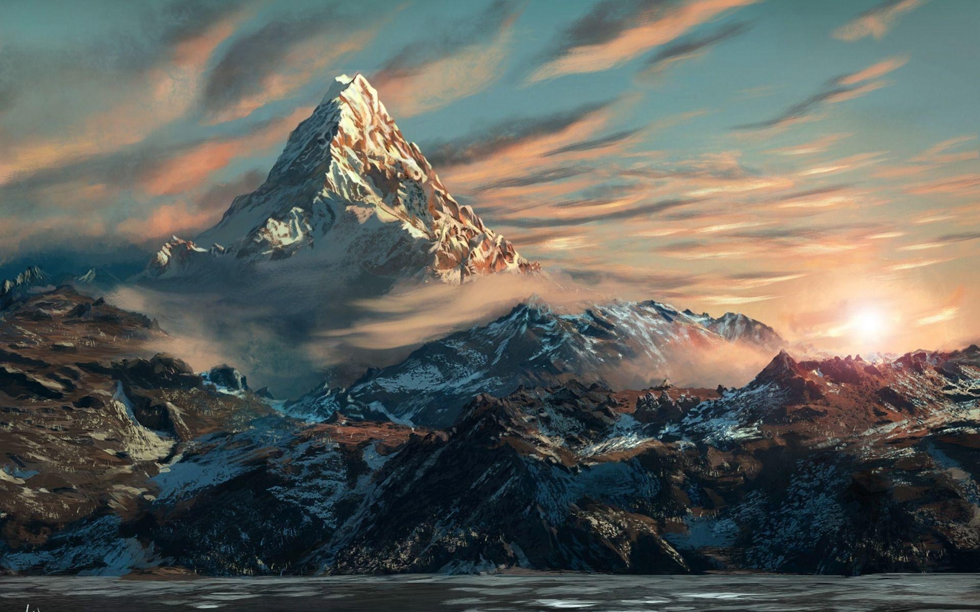 Erebor, Fantasy-Film, Der Hobbit, Berg, Kulisse, 1920x1200 HD Desktop