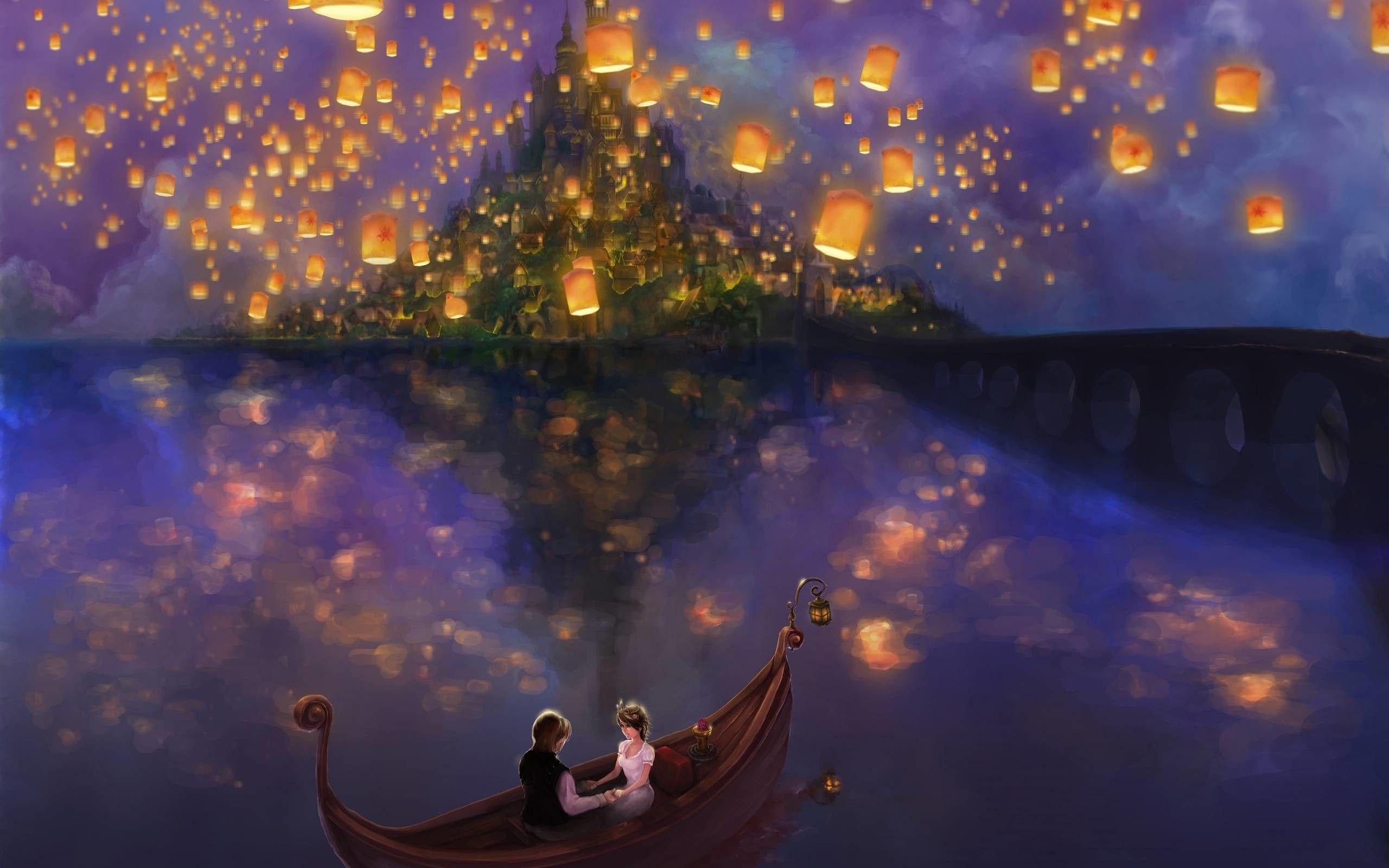 Rapunzel, Disney, Zeichentrick, Hintergrund, Film, 2560x1600 HD Desktop