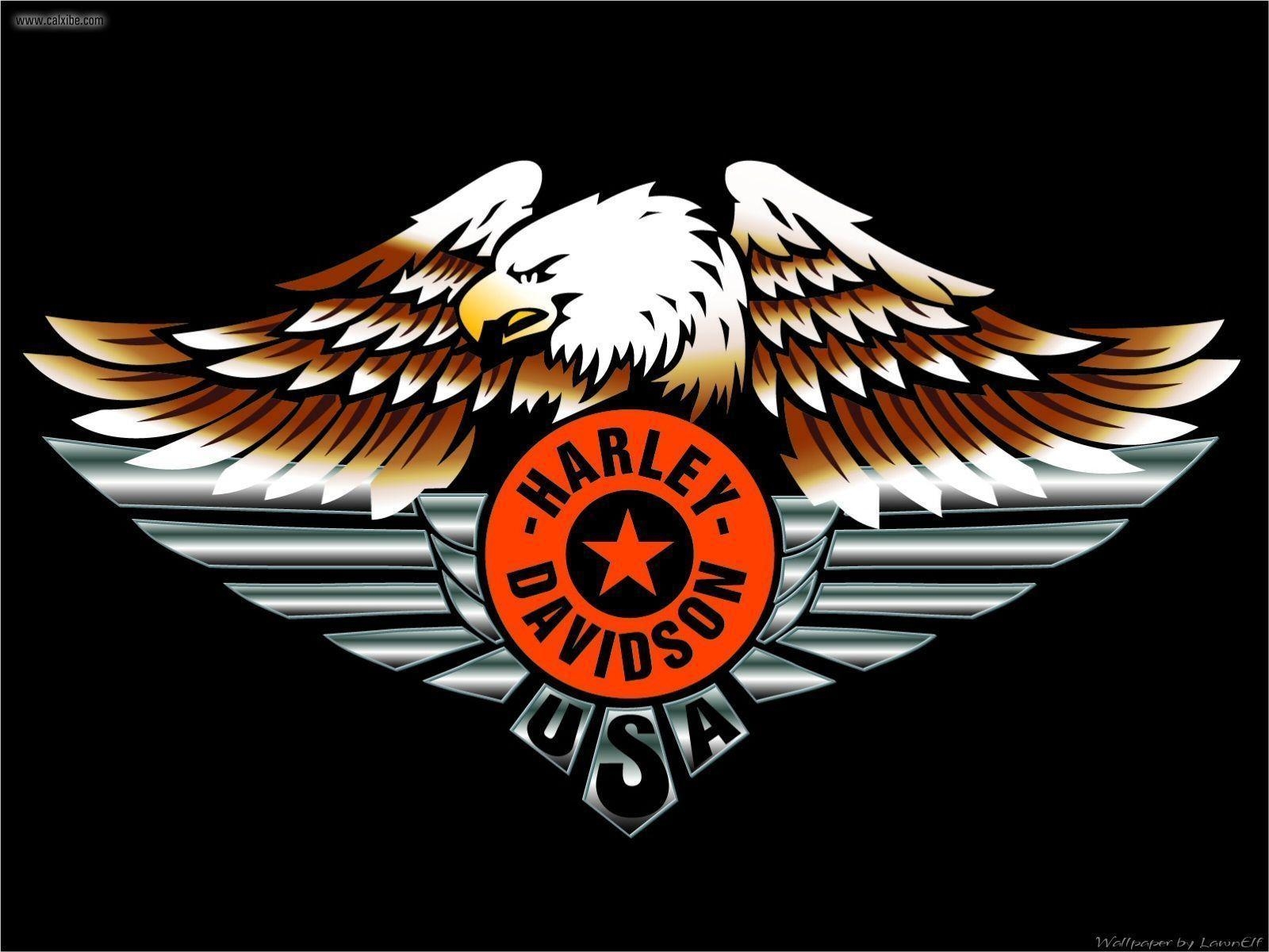 Harley-Davidson, HD, Hintergrund, Logos, Motorräder, 1600x1200 HD Desktop