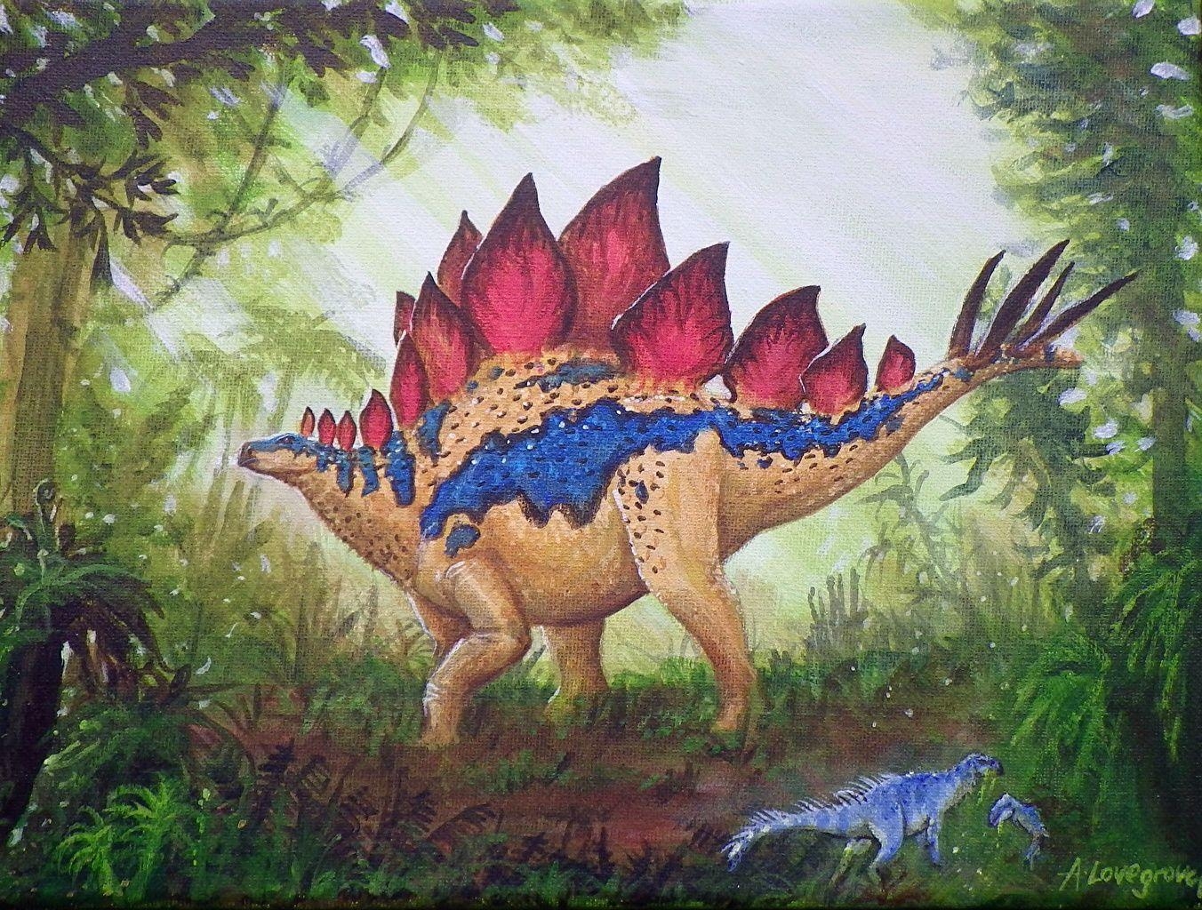 Stegosaurus, Alexander Lovegrove, Dinosaurier, Kunst, Tiere, 1360x1030 HD Desktop