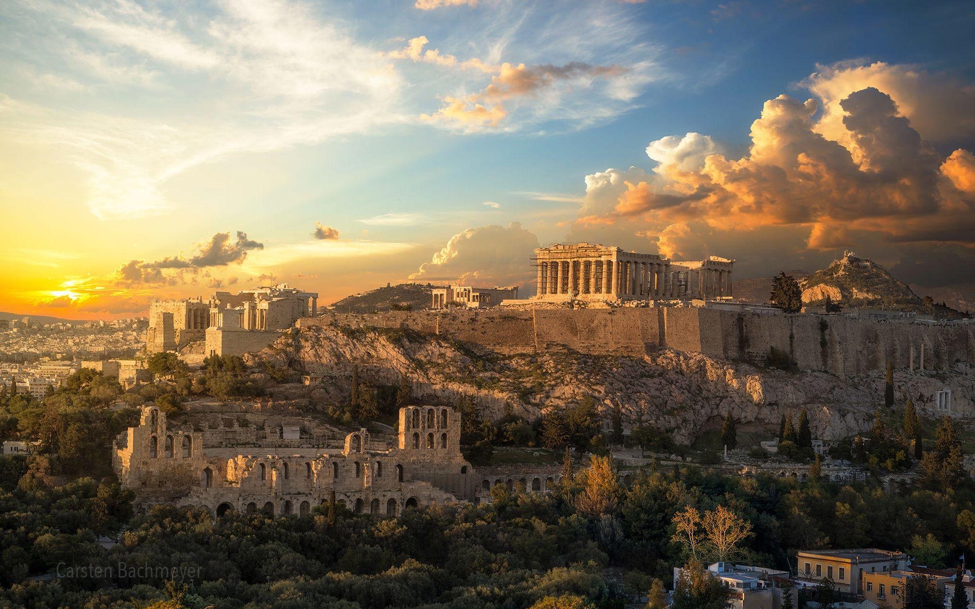 Akropolis, Athen, Griechische Architektur, Hintergrundbild, Reisen, 1920x1200 HD Desktop