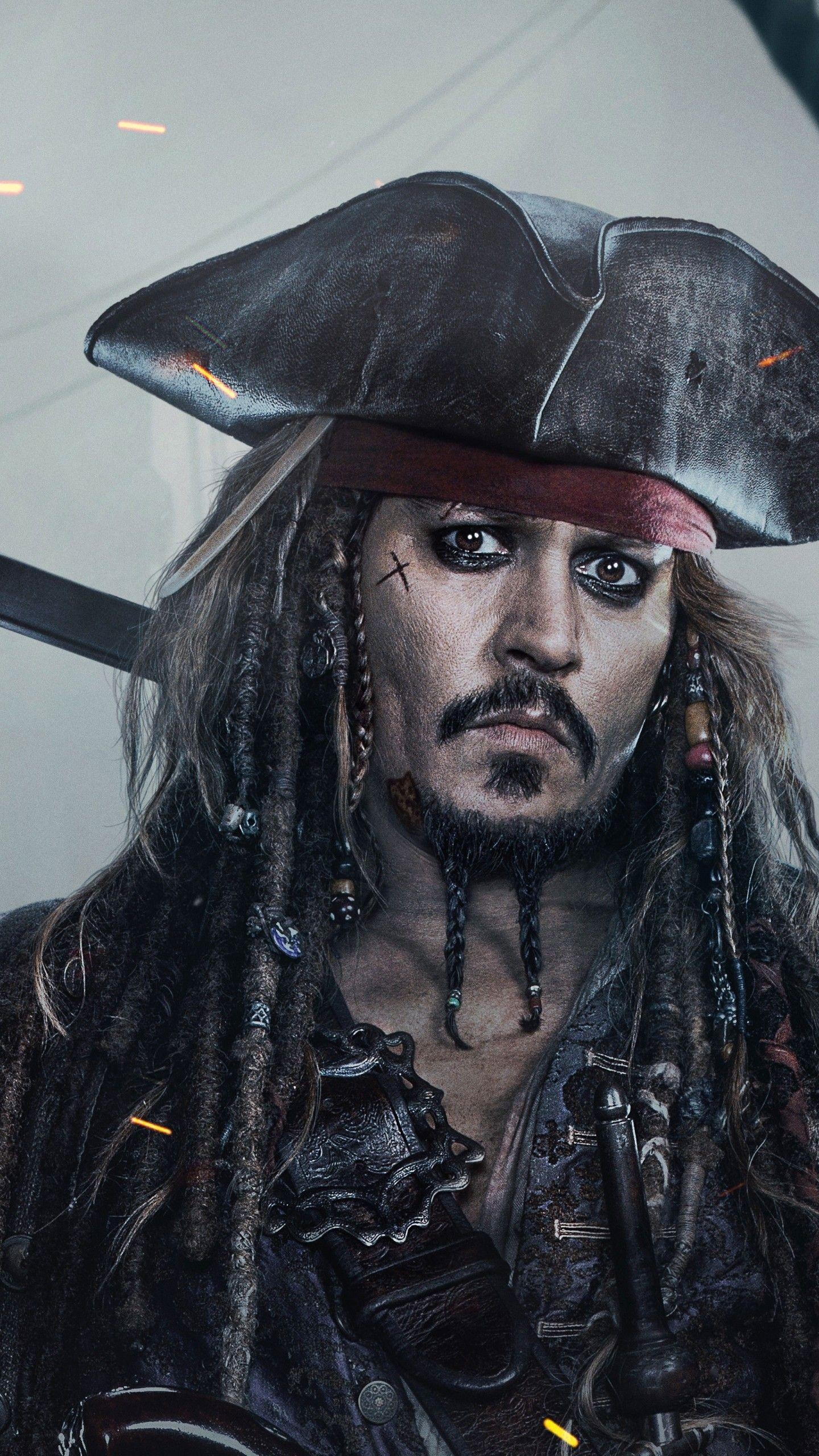 Jack Sparrow, Filme, Johnny Depp, Pirat, Abenteuer, 1440x2560 HD Handy