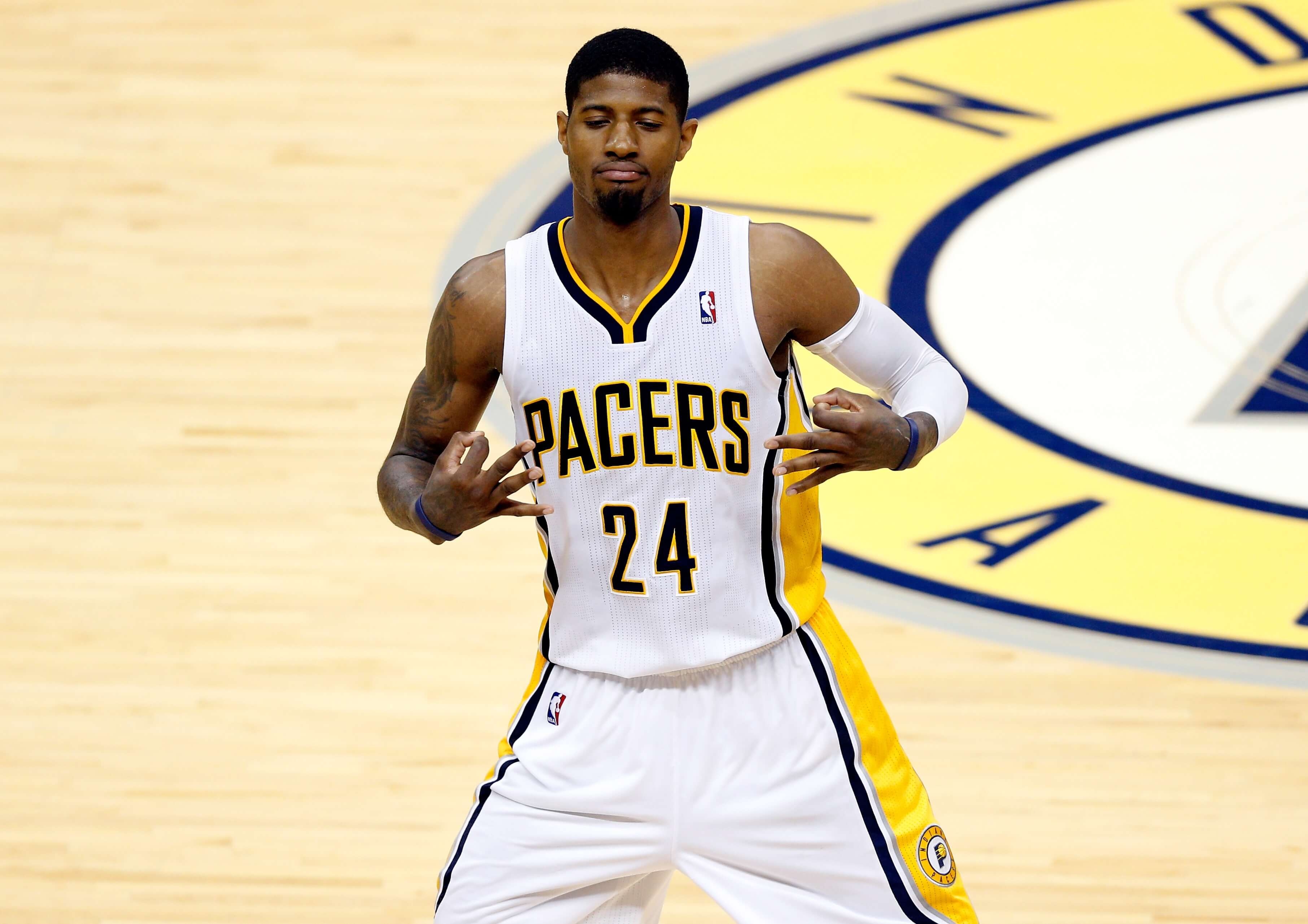 Paul George, Pacers, Widescreen, Sport, Basketball, 3630x2570 4K Desktop