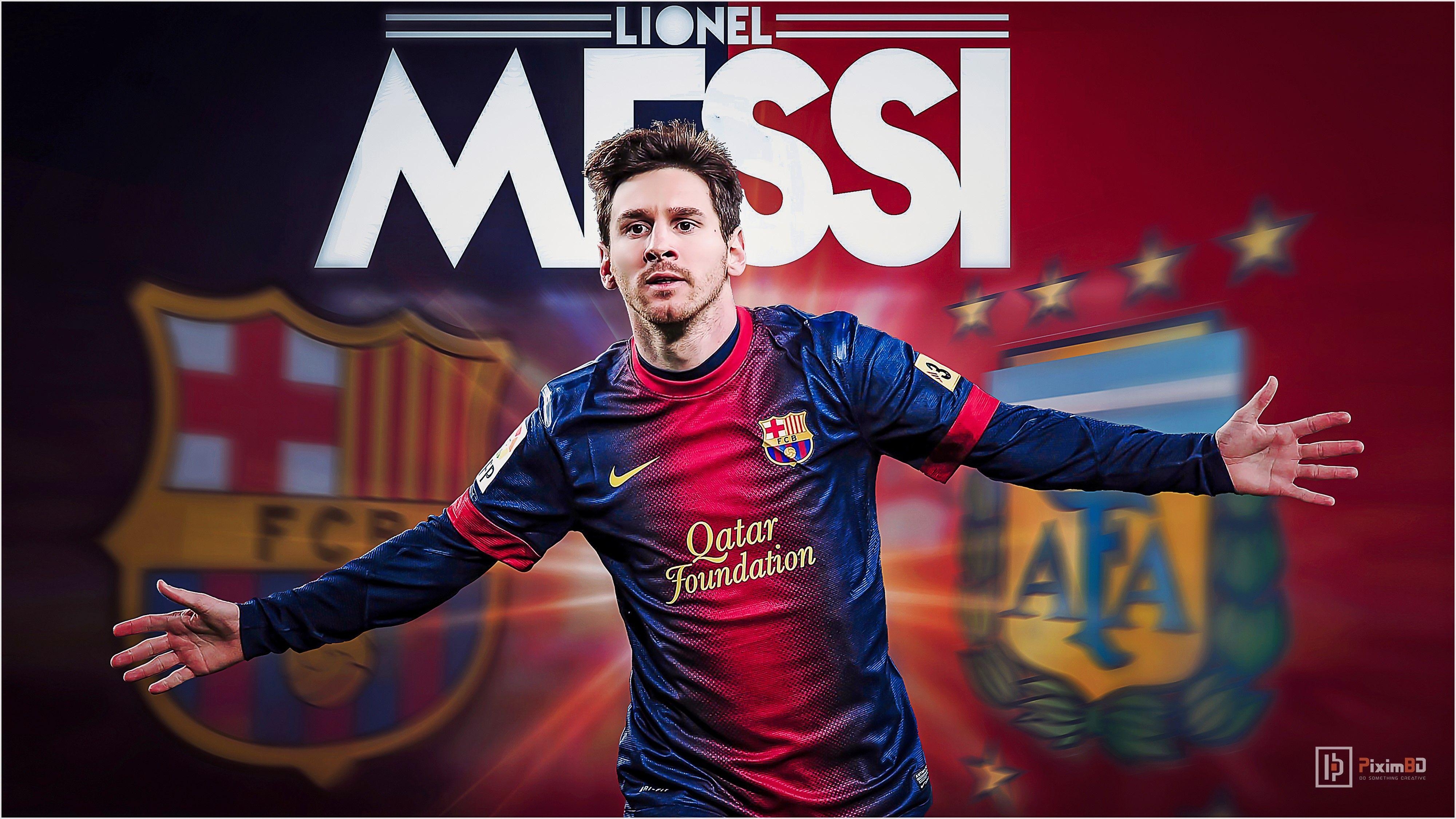 Messi Tutorial, HD Wallpaper, Fußball, Argentinien, 4000x2250 4K Desktop