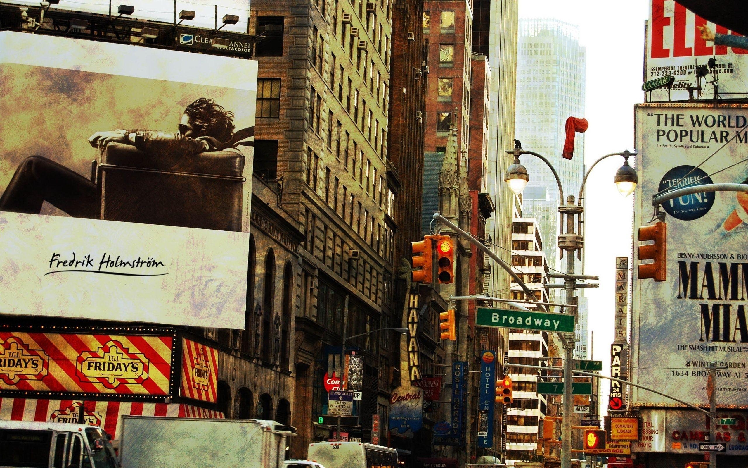 Broadway, New York City, 2018, Reisen, Theater, 2560x1600 HD Desktop