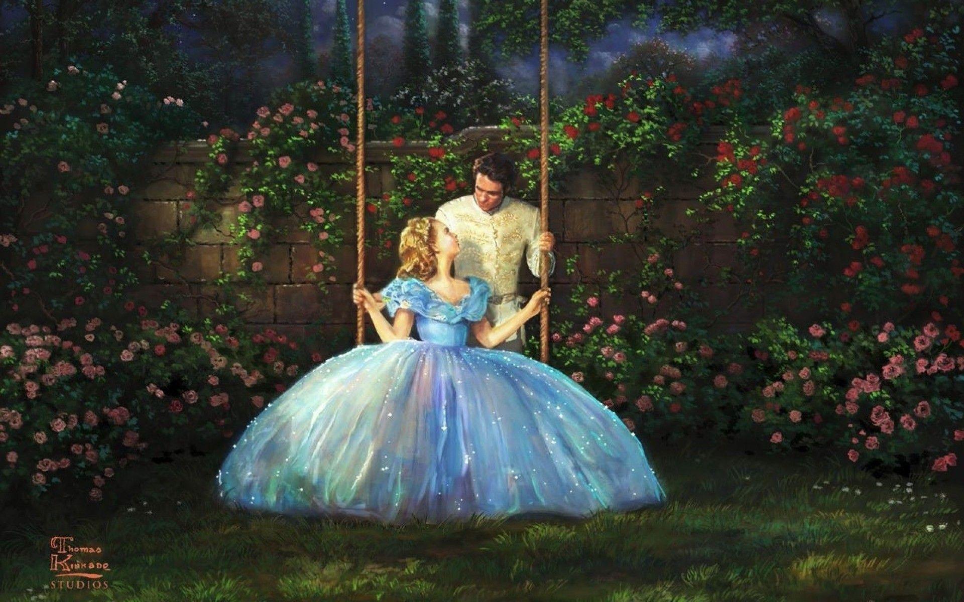 Cinderella, Hintergrund, Disney, Märchenwelt, 2015, 1920x1200 HD Desktop