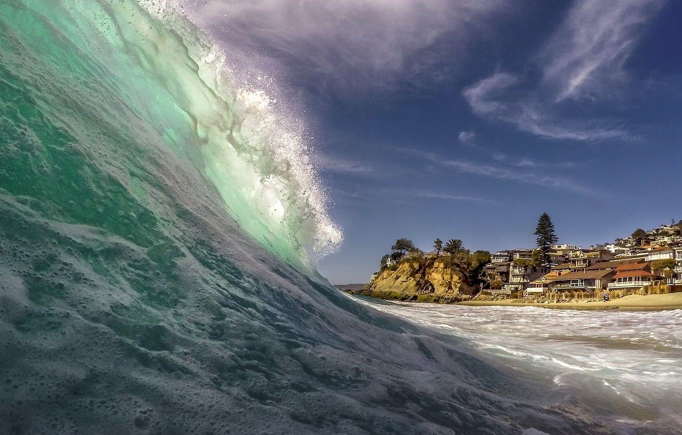 Laguna Beach, Wellen, Victoria Beach, Kalifornien, Orte, 1340x850 HD Desktop