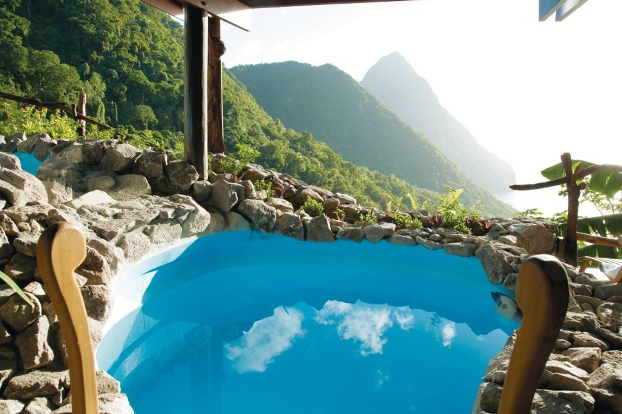 Ladera Spa, St Lucia, Karibik, Panorama, Erholung, 2500x1670 HD Desktop