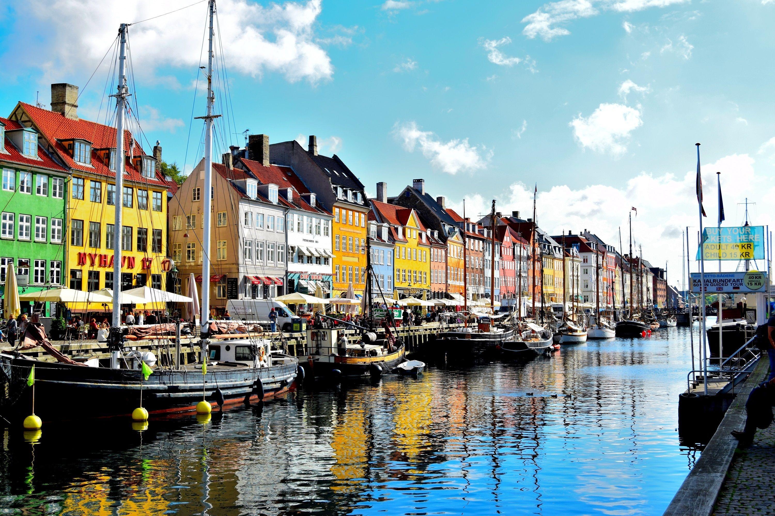 Kopenhagen, Dänemark, Pier, 4K, Autos, 3000x2000 HD Desktop