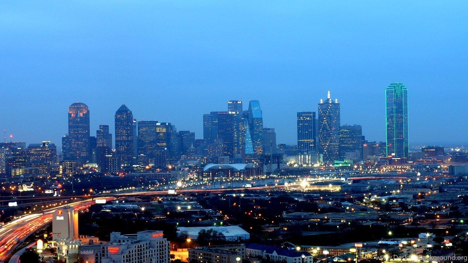 Dallas, Texas, Hintergrund, Desktop, Skyline, 1600x900 HD Desktop