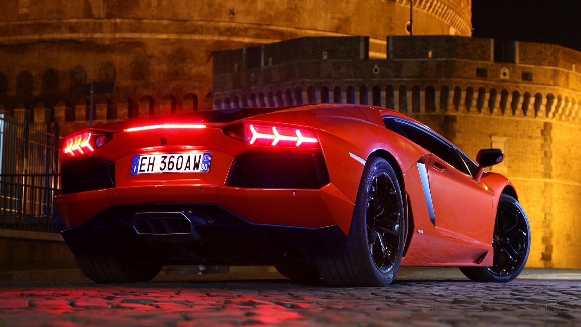 Rot, Lamborghini Aventador, Design, Sport, Studio, 1920x1080 Full HD Desktop