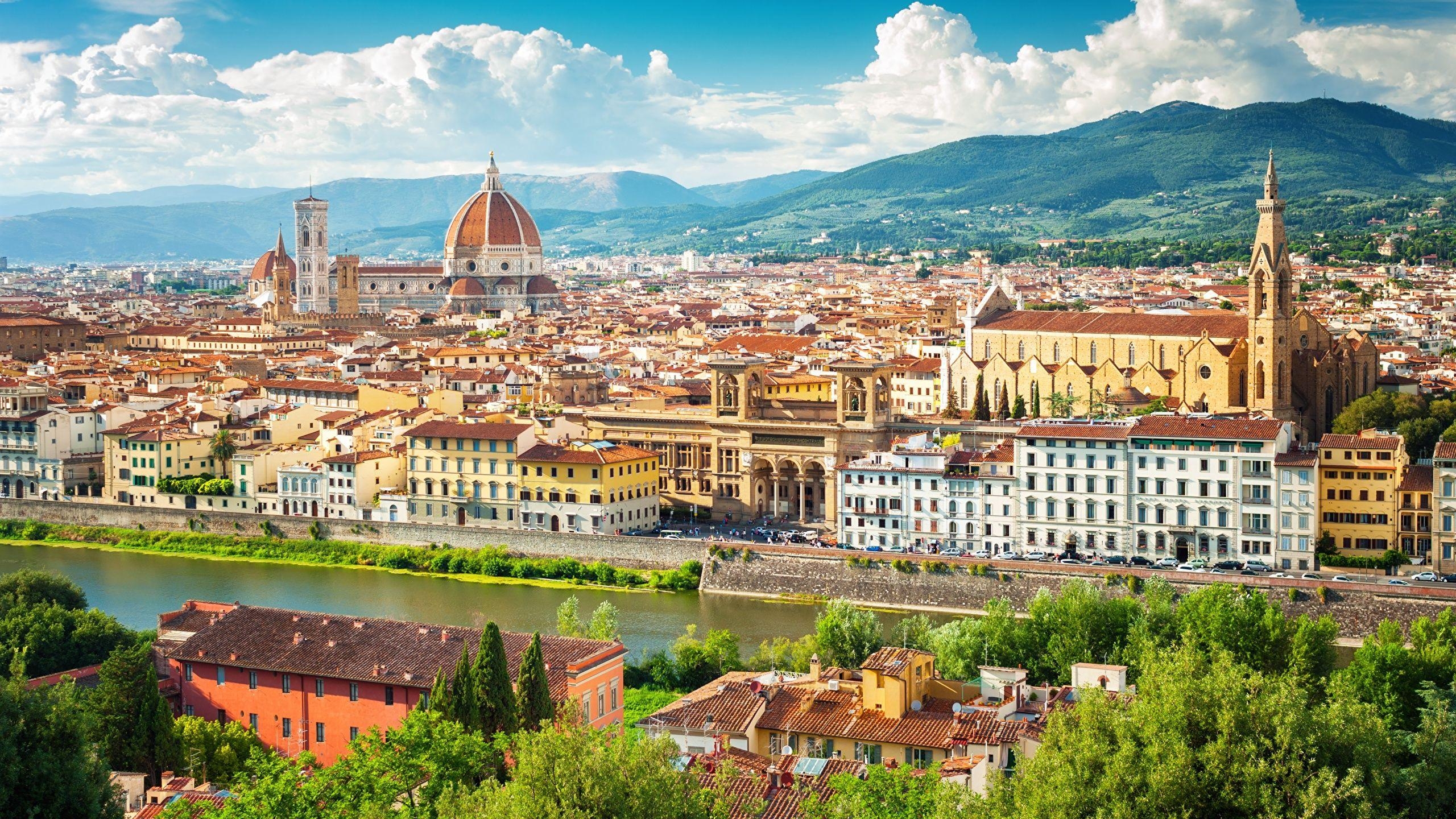 Florenz, Italien, Städte, Gebäude, Tourismus, 2560x1440 HD Desktop