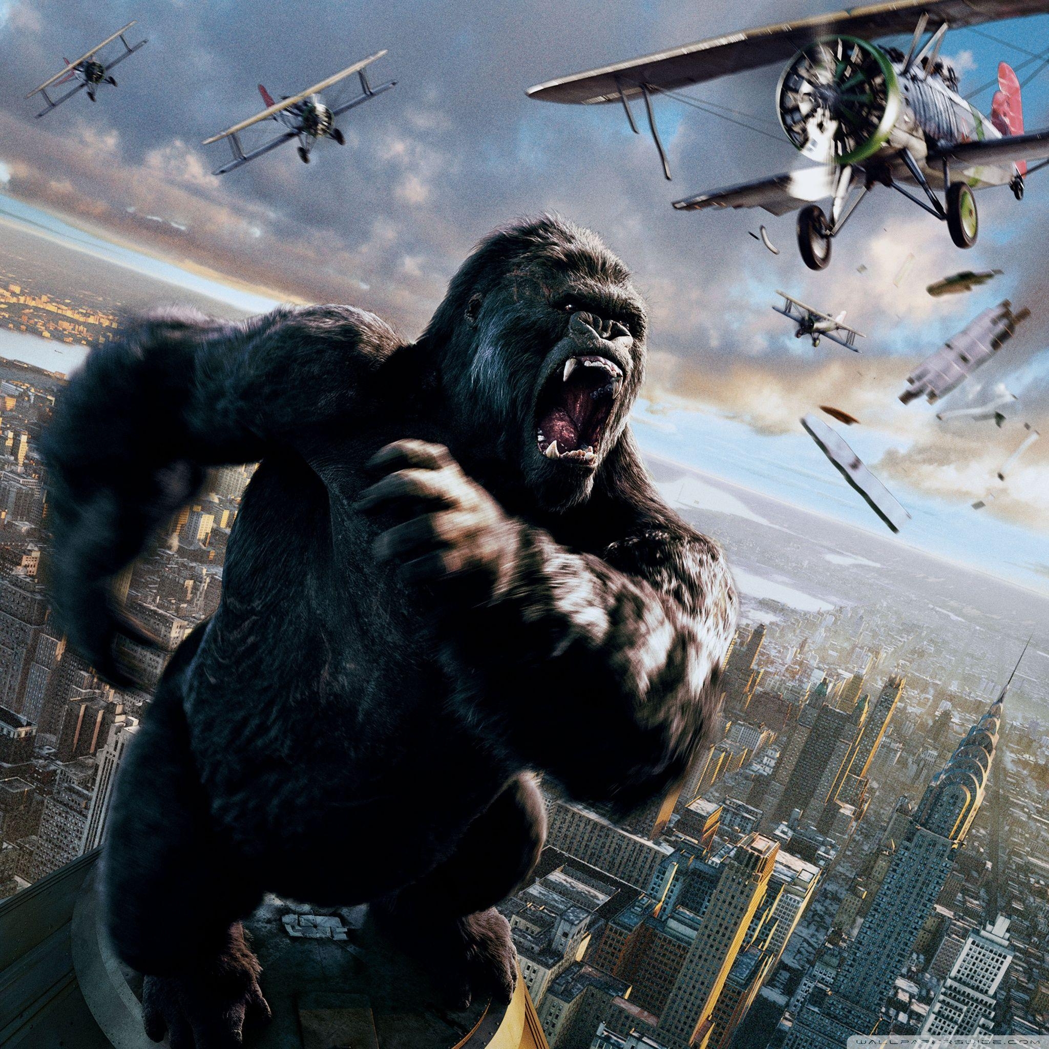 King Kong, 2005, 4K, Film, Hintergrund, 2050x2050 HD Handy