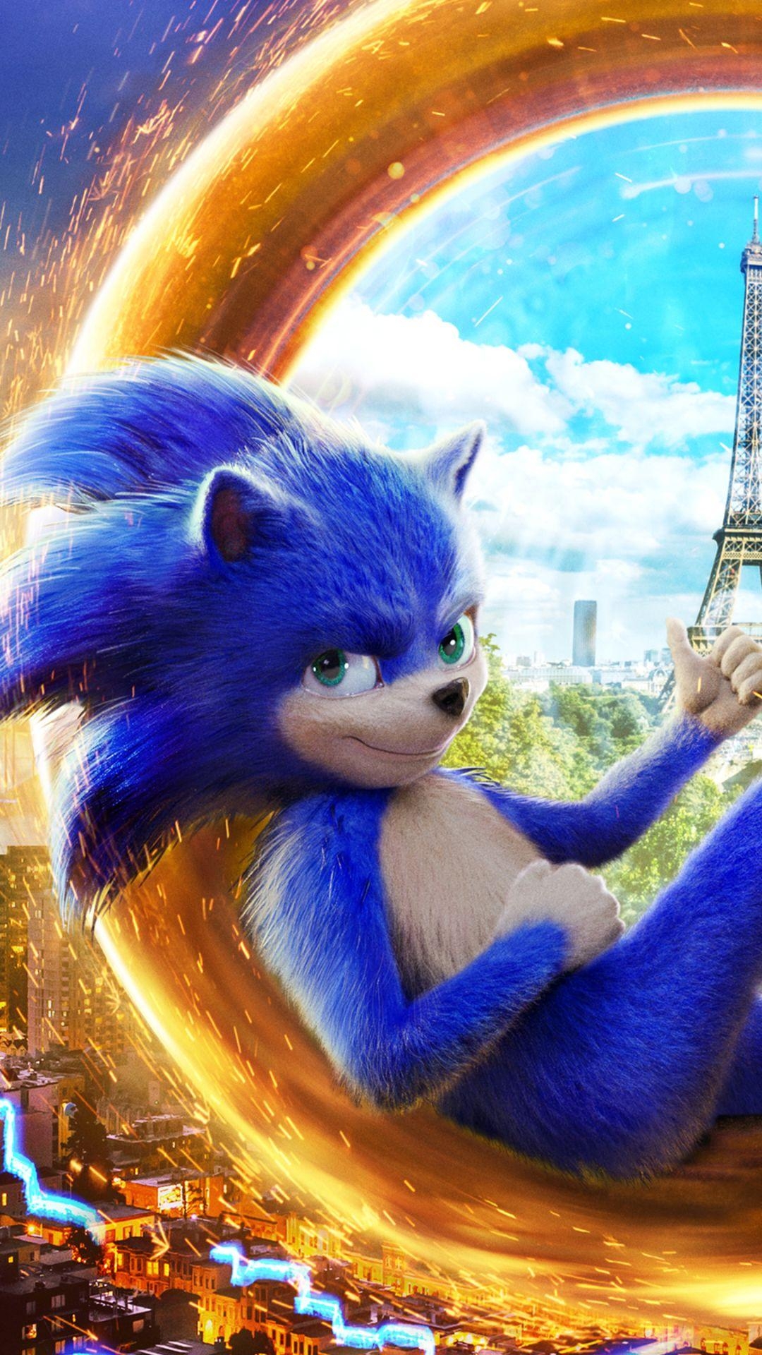 Sonic, Igel, Hintergrund, Film, 2020, 1080x1920 Full HD Handy