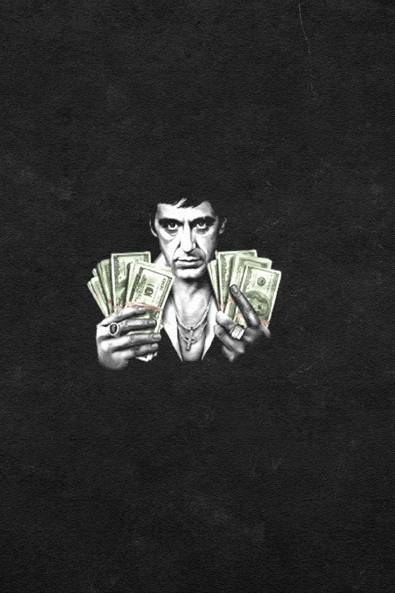 Scarface, Al Pacino, Zeichnung, ikonisch, Kinolegende, 800x1200 HD Handy