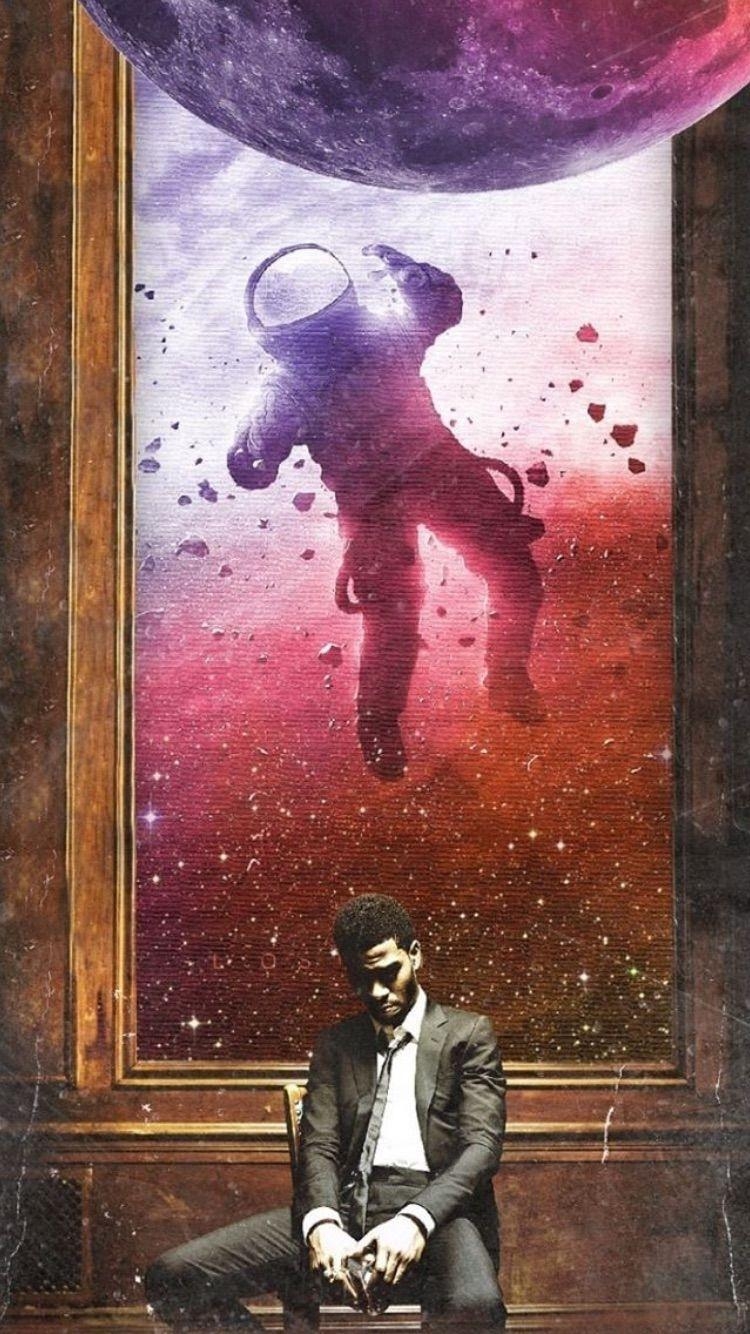 Mann auf dem Mond 3, Kid Cudi, Handy, Graffiti, 750x1340 HD Handy