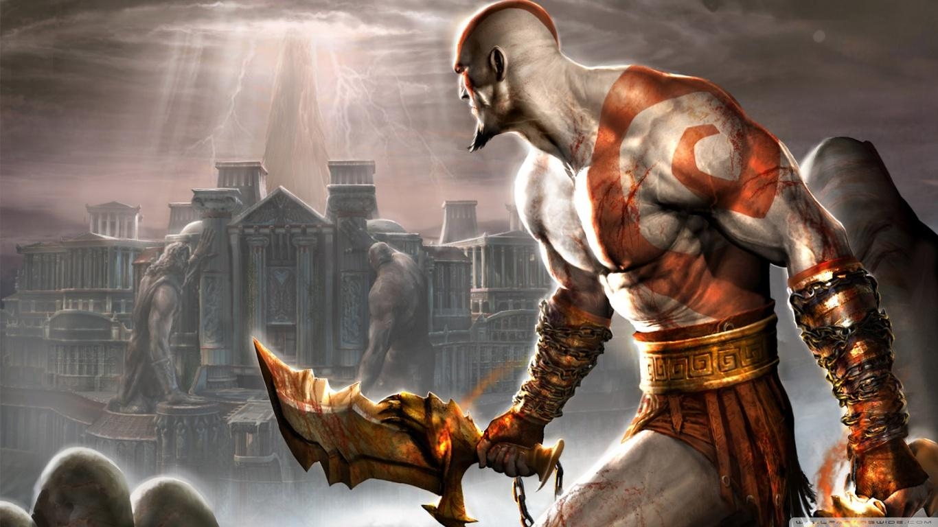 God of War, 4K, HD, Kratos, Ultra HD, 1370x770 HD Desktop