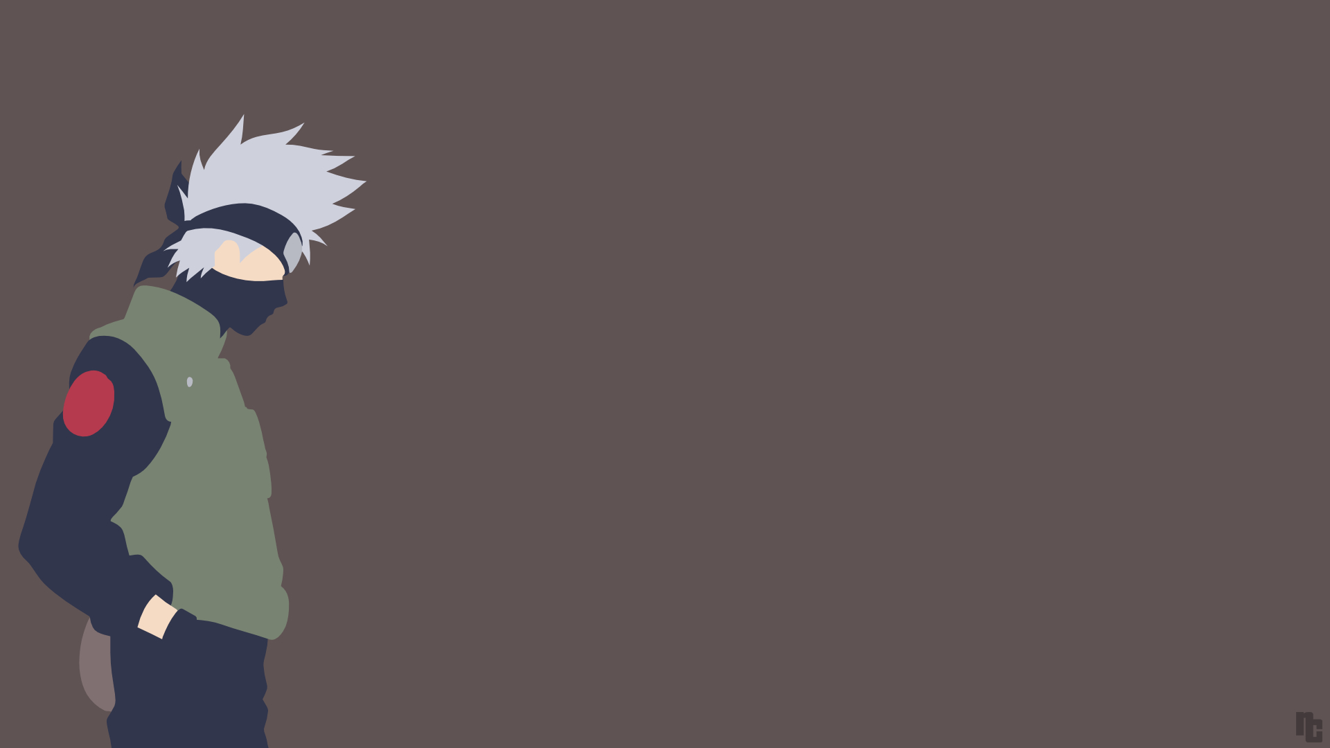 Naruto, Hatake, Minimalistisch, Anime, Hintergrund, 1920x1080 Full HD Desktop