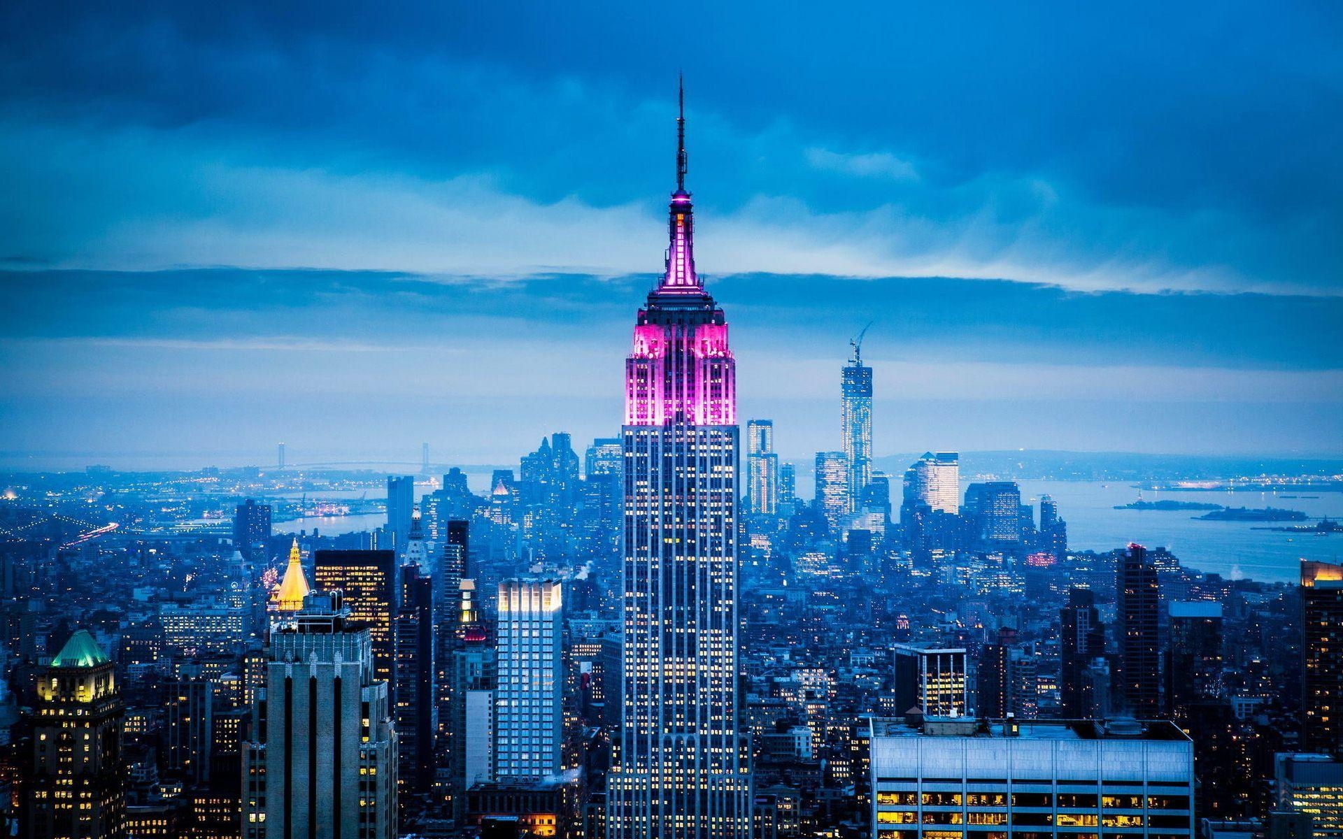 Empire State Building, Foto, New York, Architektur, Skyline, 1920x1200 HD Desktop