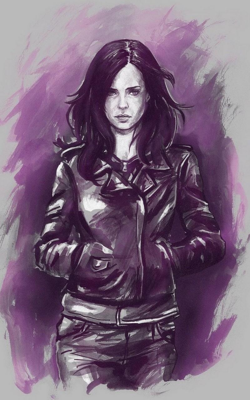 Jessica Jones, Kunst, Android, Wallpaper, Marvel, 800x1280 HD Handy