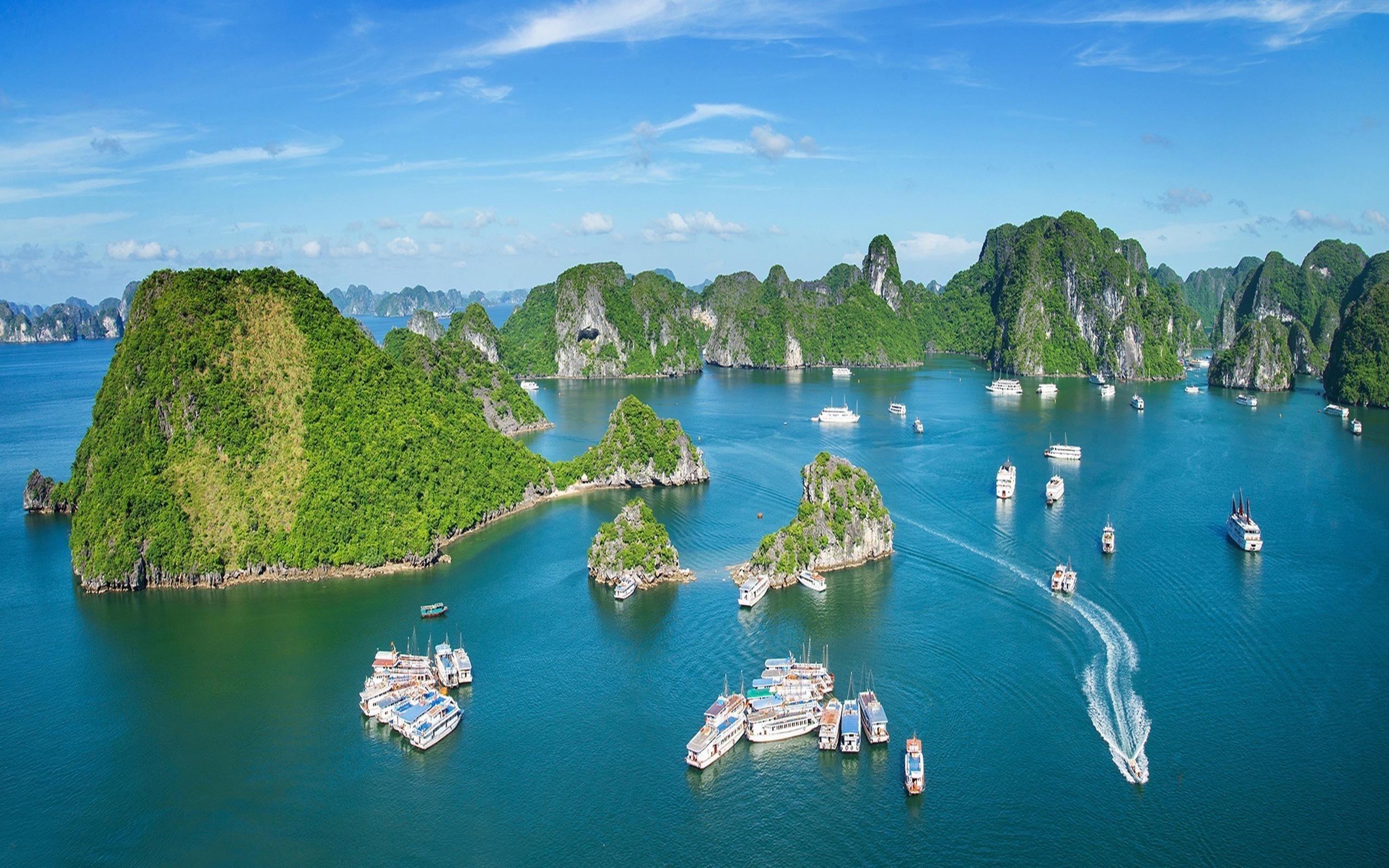 Halong Bucht, Vietnam, Wallpaper13, Bucht, Landschaft, 2560x1600 HD Desktop