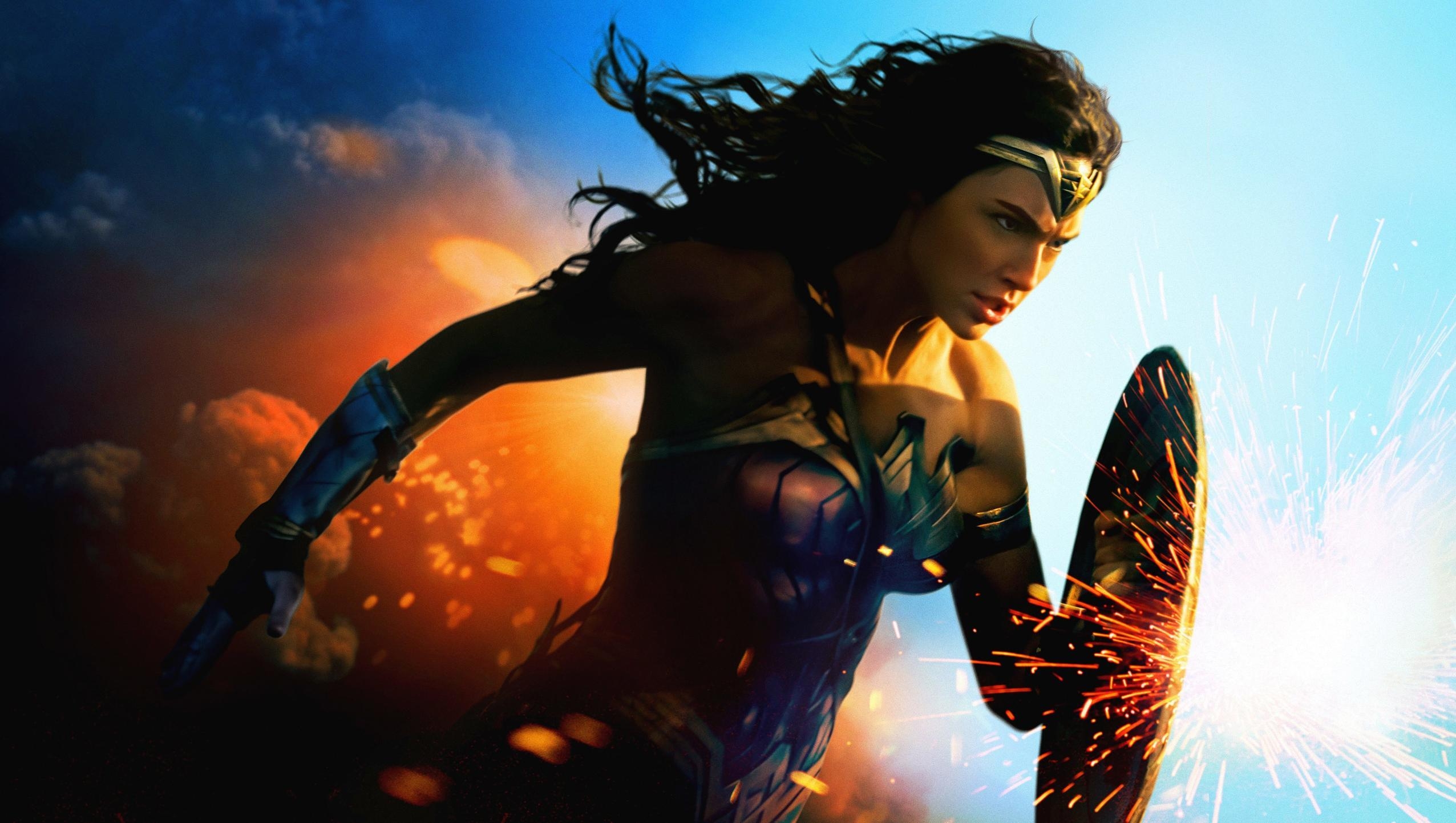 Wonder Woman Film, 2017, Desktop, Gal Gadot, Superheld, 2560x1450 HD Desktop