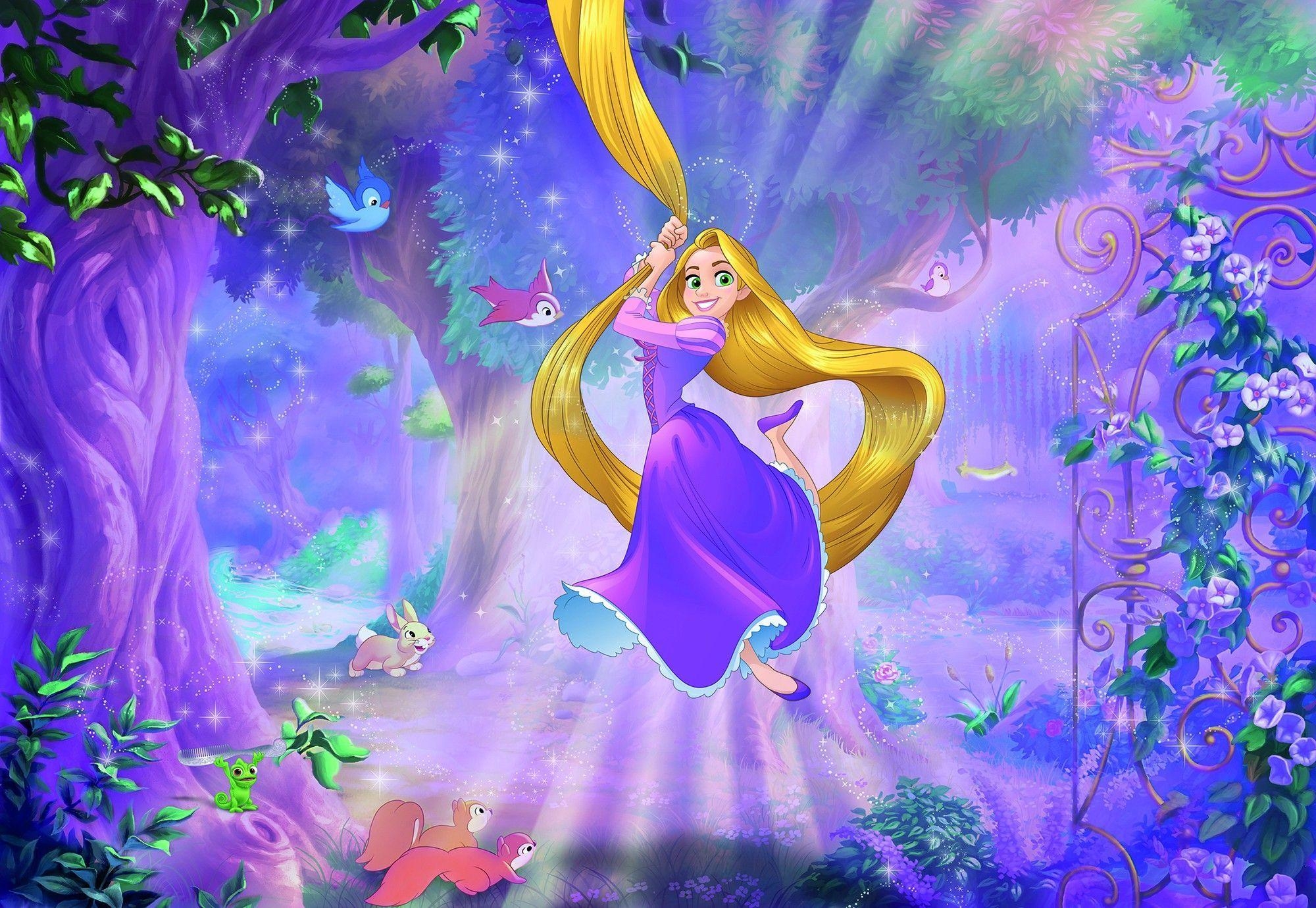 Rapunzel, Disney, Wandbild, Märchen, Prinzessin, 2000x1380 HD Desktop