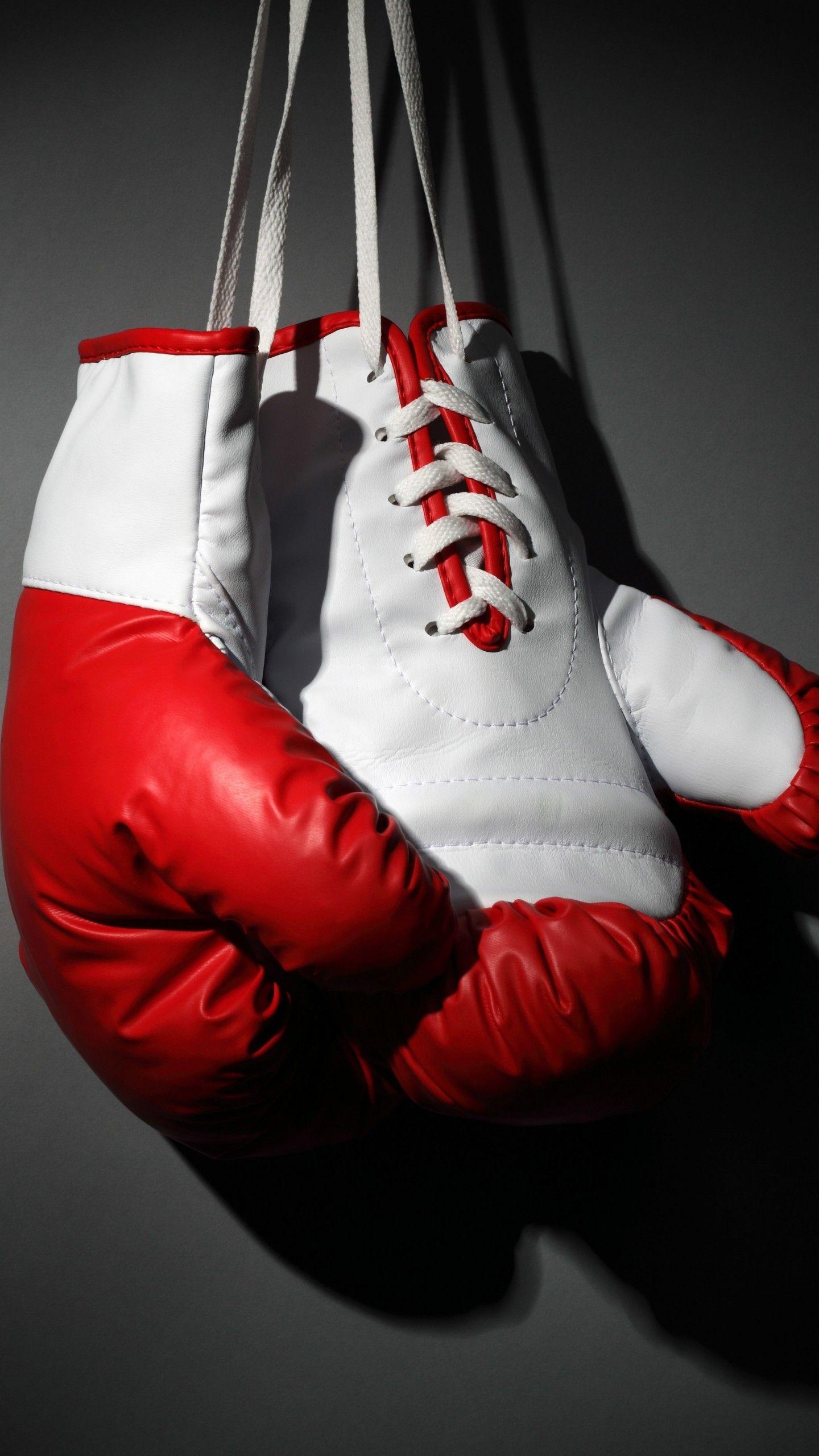 Boxhandschuhe, Rot, Weiß, Sport, Boxkampf, 1440x2560 HD Handy