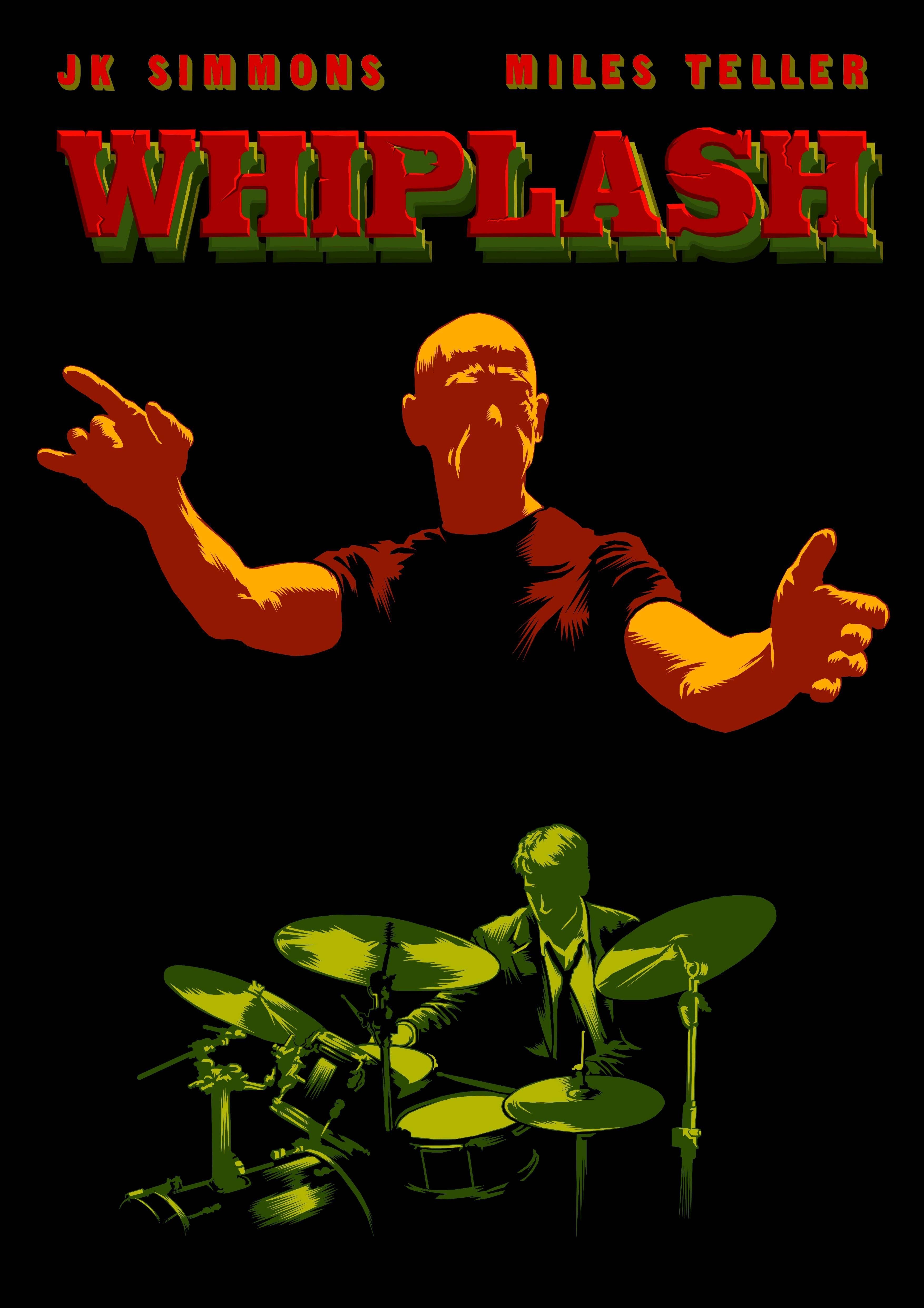 Whiplash Film, Poster Entwurf, J.K. Simmons, Miles Teller, Kunst, 3510x4960 4K Handy