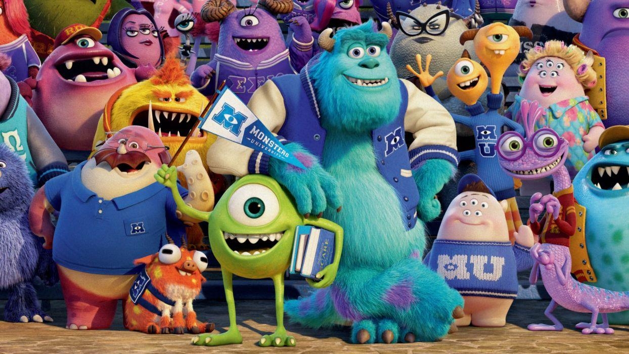 Monsters University, FHD, Animation, Pixar, Wallpaper, 1250x700 HD Desktop