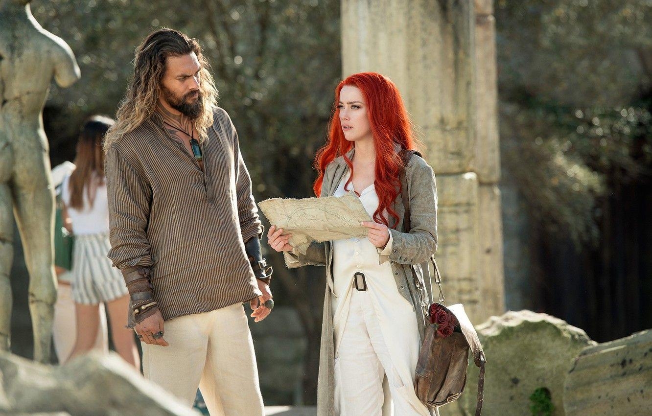 Amber Heard, Mera, Jason Momoa, Aquaman, DC, 1340x850 HD Desktop