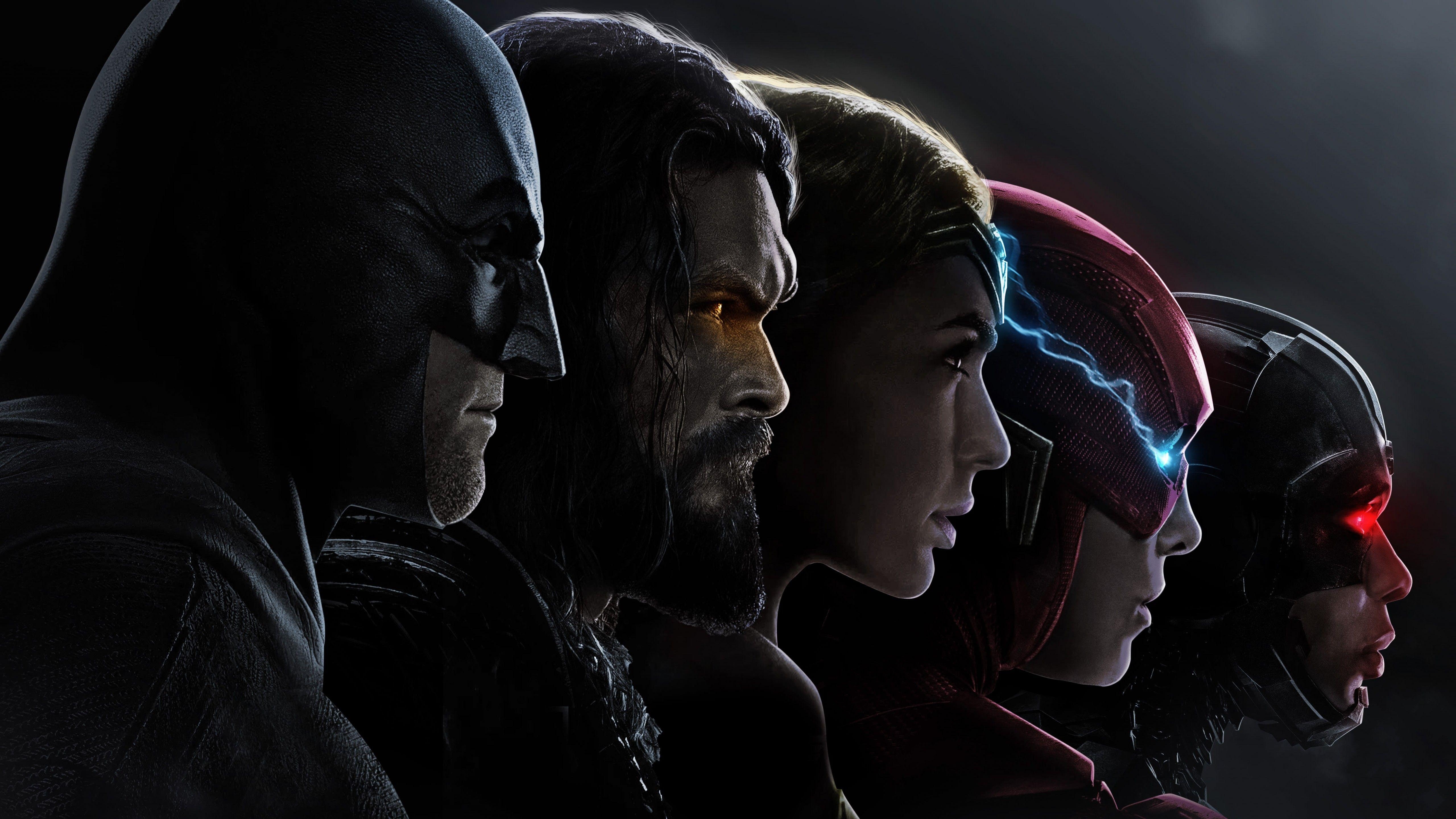 Justice League, 4K, Batman, Wonder Woman, Flash, 5120x2880 4K Desktop