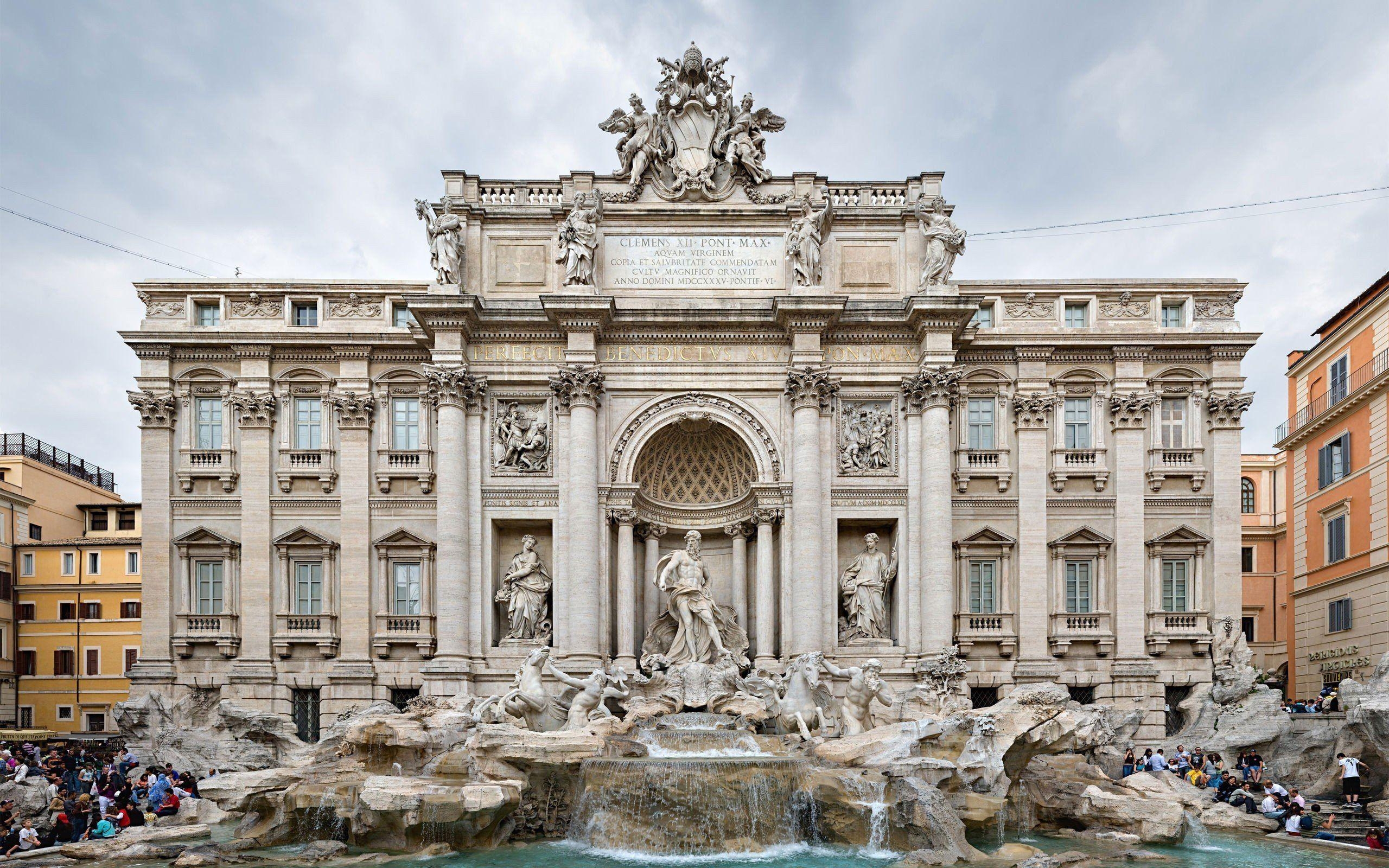 Rom, Trevi-Brunnen, HD, Desktop, Mobil, 2560x1600 HD Desktop