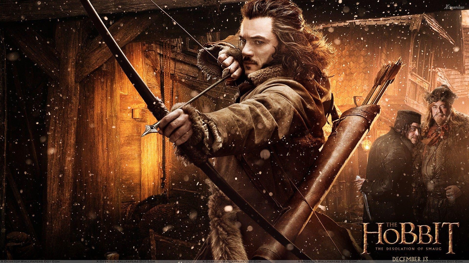 Luke Evans, Der Hobbit, Film, Poster, Hintergrund, 1920x1080 Full HD Desktop