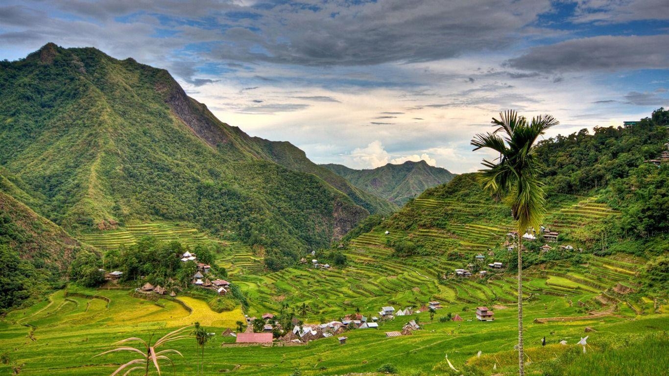 Philippinen, National Geographic, Reisterrassen, Banaue, UNESCO, 1370x770 HD Desktop