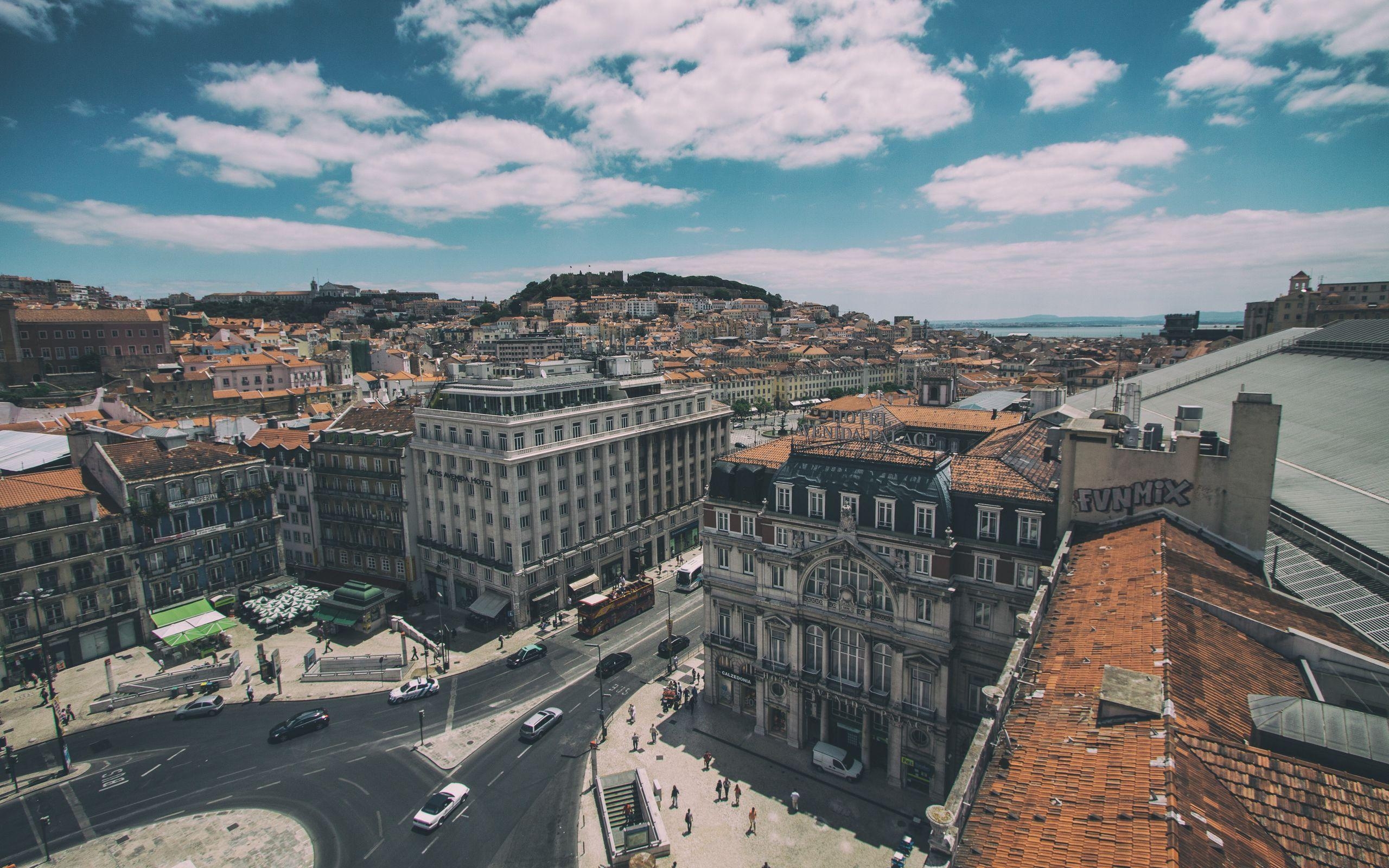 Lissabon, Portugal, Gebäude, Widescreen, Ausblick, 2560x1600 HD Desktop