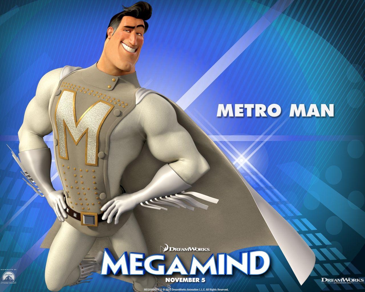 Megamind Blau, Böse, Film, Metro Man, Cartoon, 1280x1030 HD Desktop