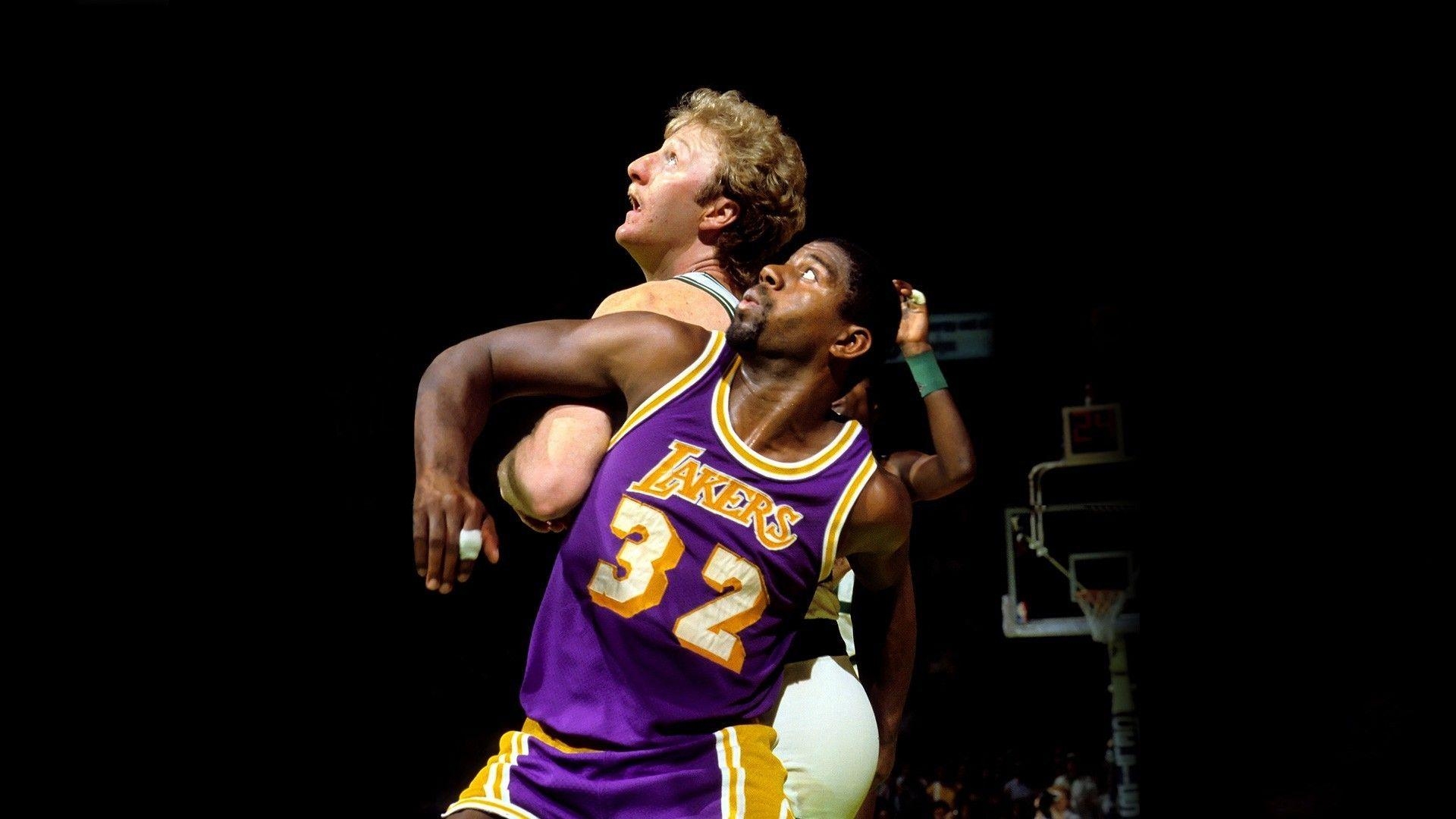 Magic Johnson, Larry Bird, NBA, Rivalen, Hintergrundbild, 1920x1080 Full HD Desktop