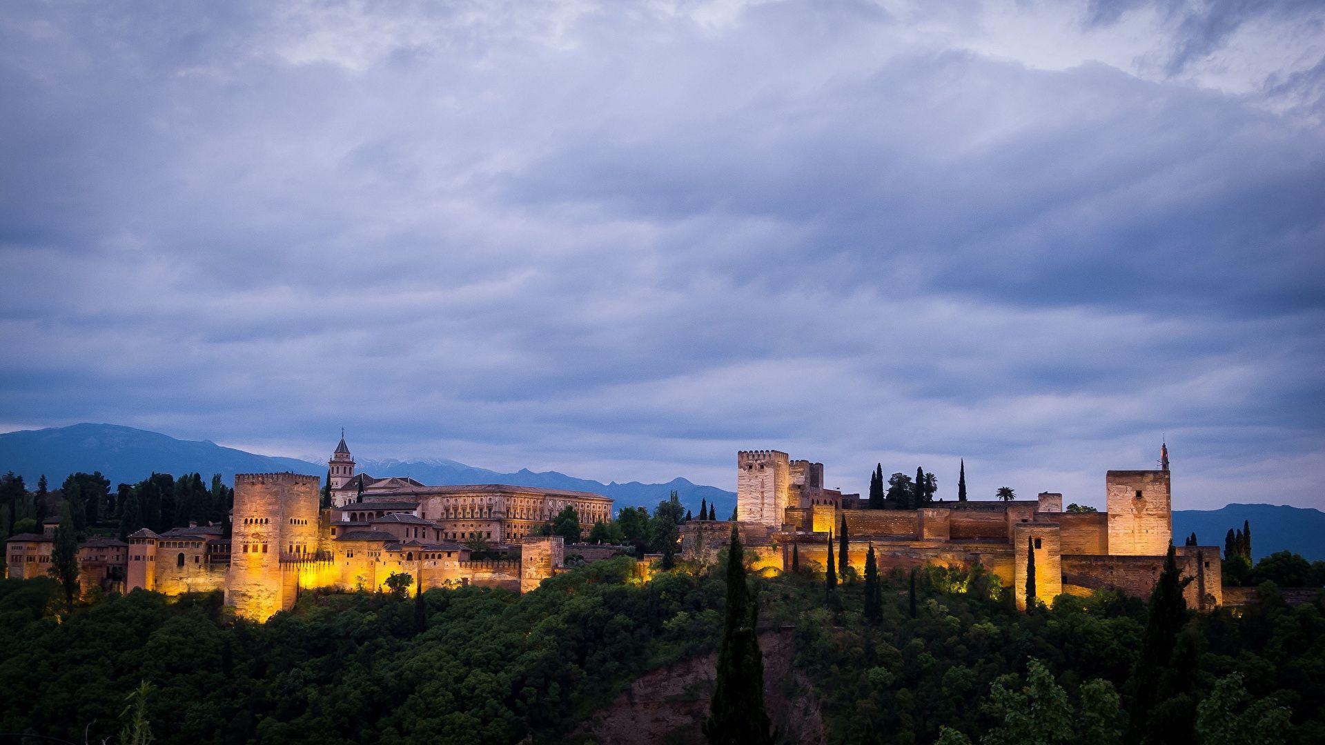 Alhambra, Granada, Stadtbild, Spanien, HD, 1920x1080 Full HD Desktop