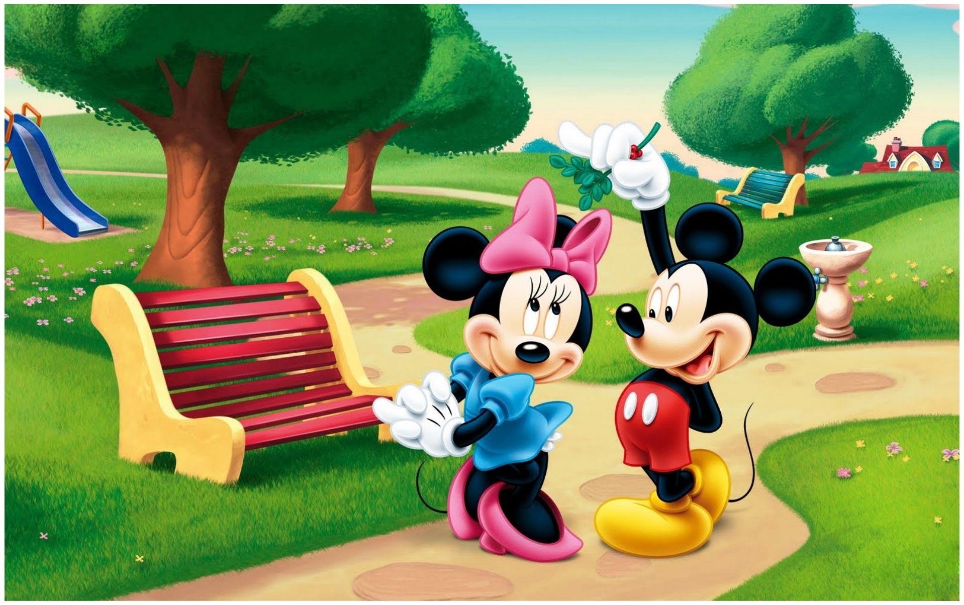 Mickey Mouse, Disney, Minnie, Cartoon, Kinder, 1920x1210 HD Desktop