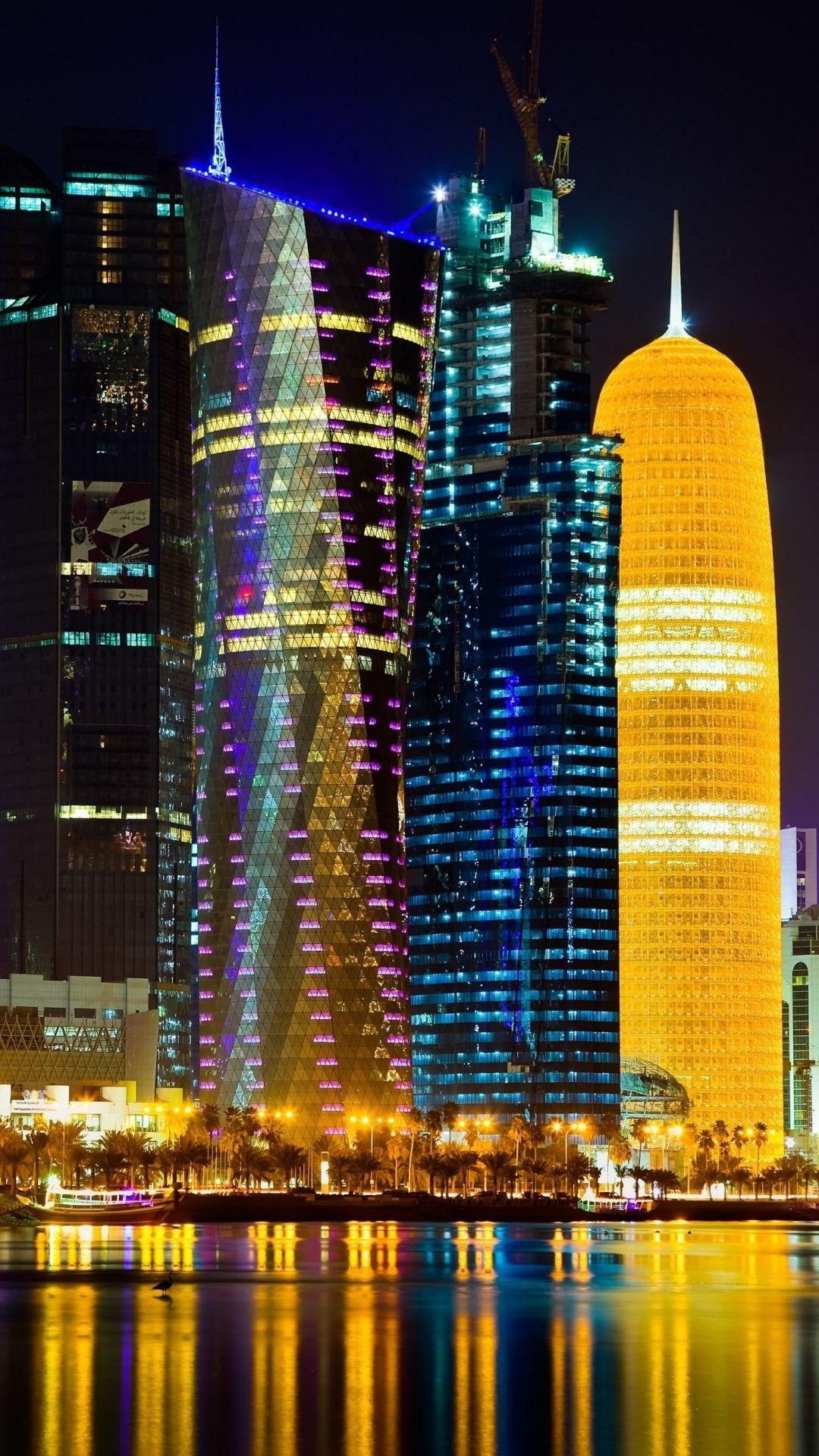 Doha, Katar, Gebäude, Architektur, Innovativ, 1080x1920 Full HD Handy