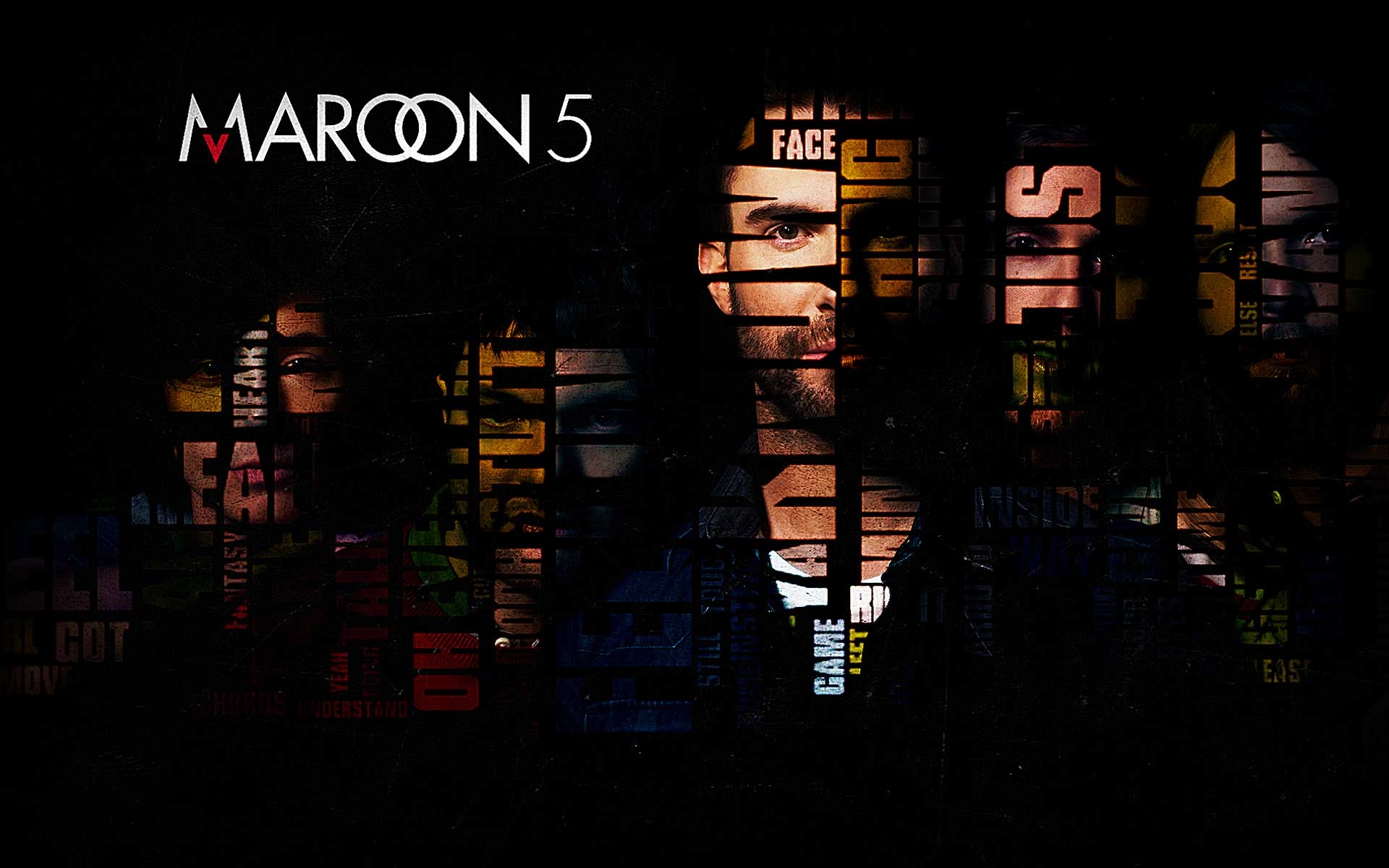 Maroon 5, Licht Maroon, Design, Bandgraphik, Musik Tapete, 1920x1200 HD Desktop