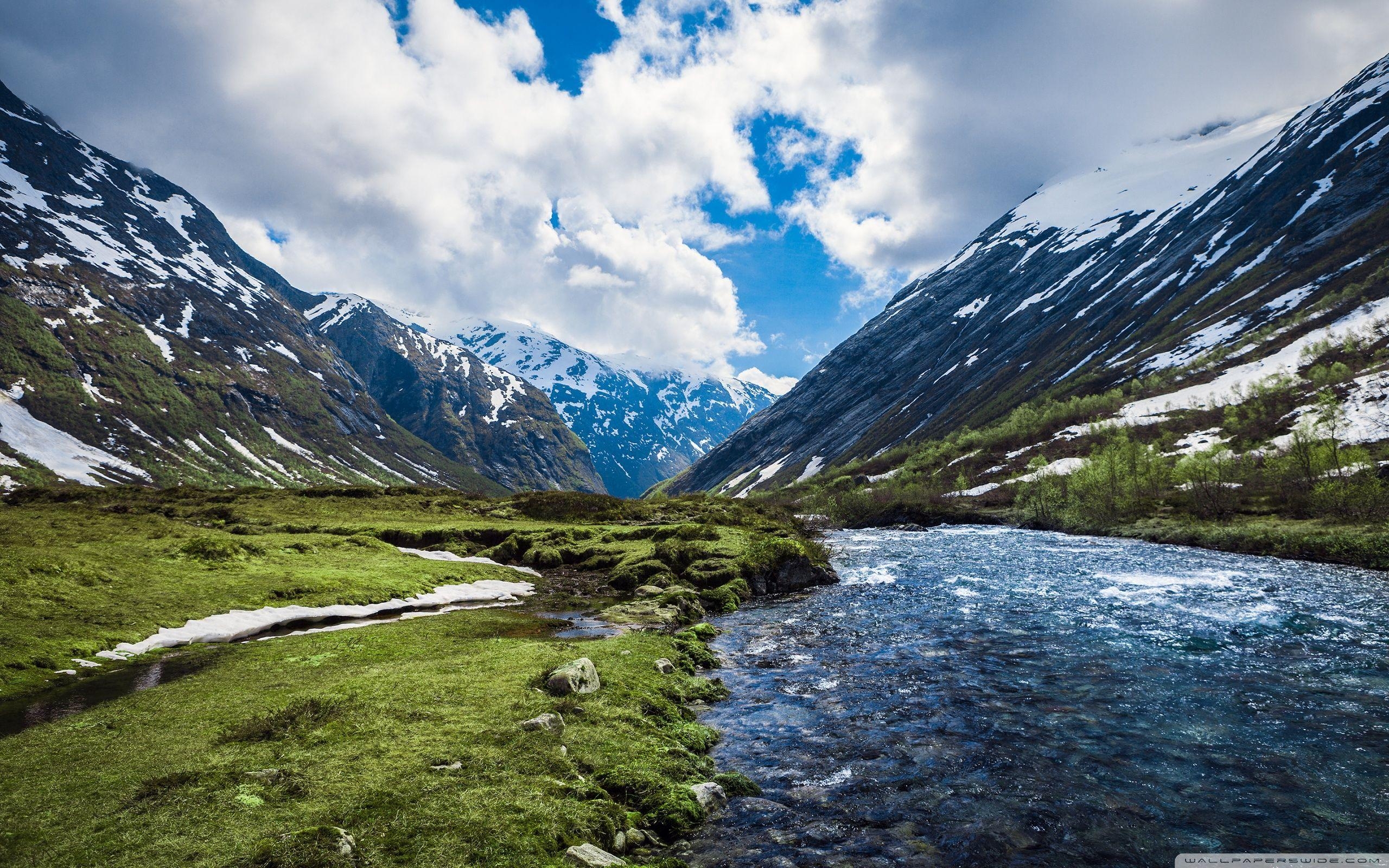 Bergfluss, Norwegen, 4K, HD, Desktop, 2560x1600 HD Desktop